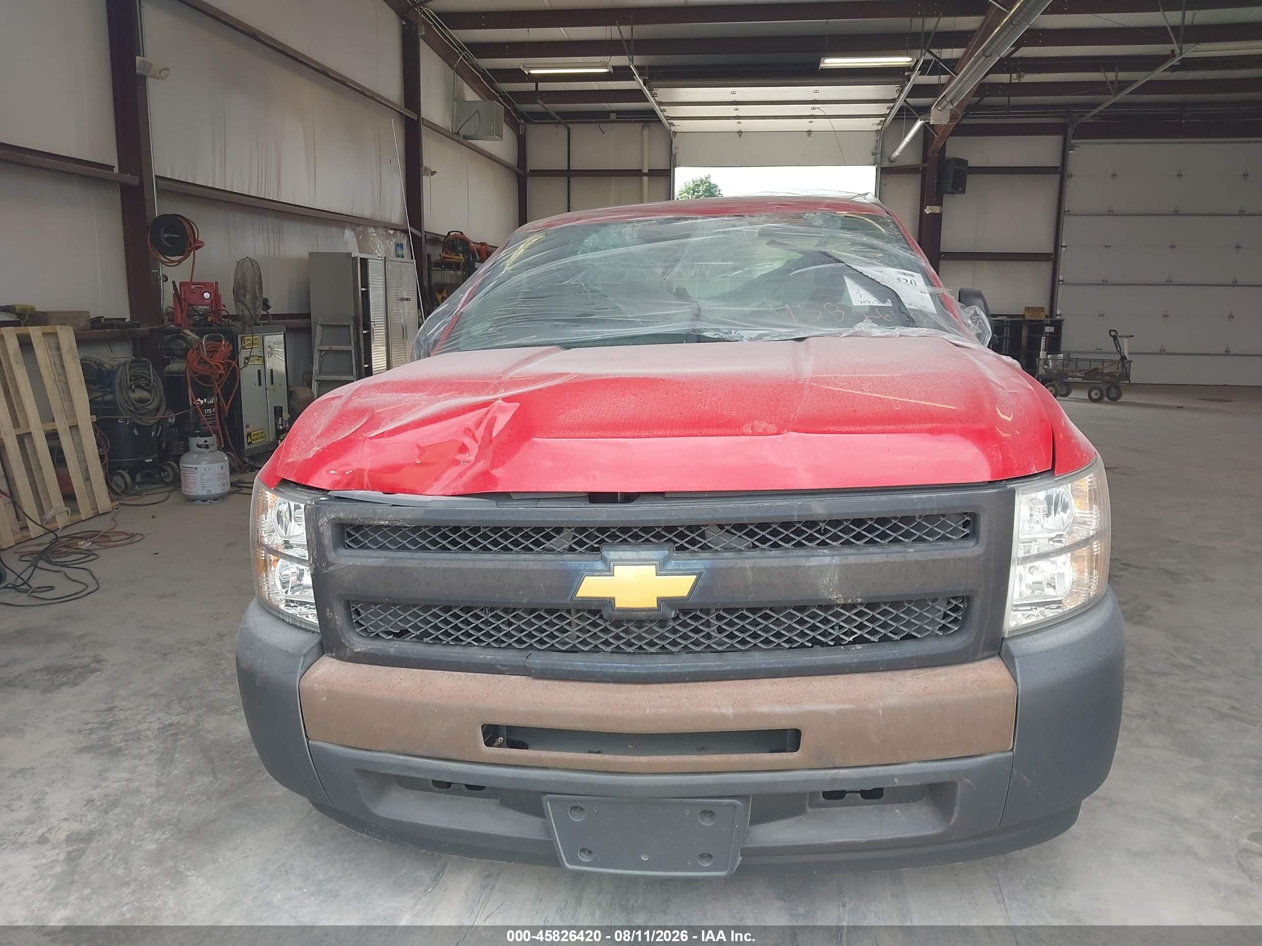 2013 Chevrolet Silverado 1500 Work Truck Red vin: 1GCNCPEX3DZ235571