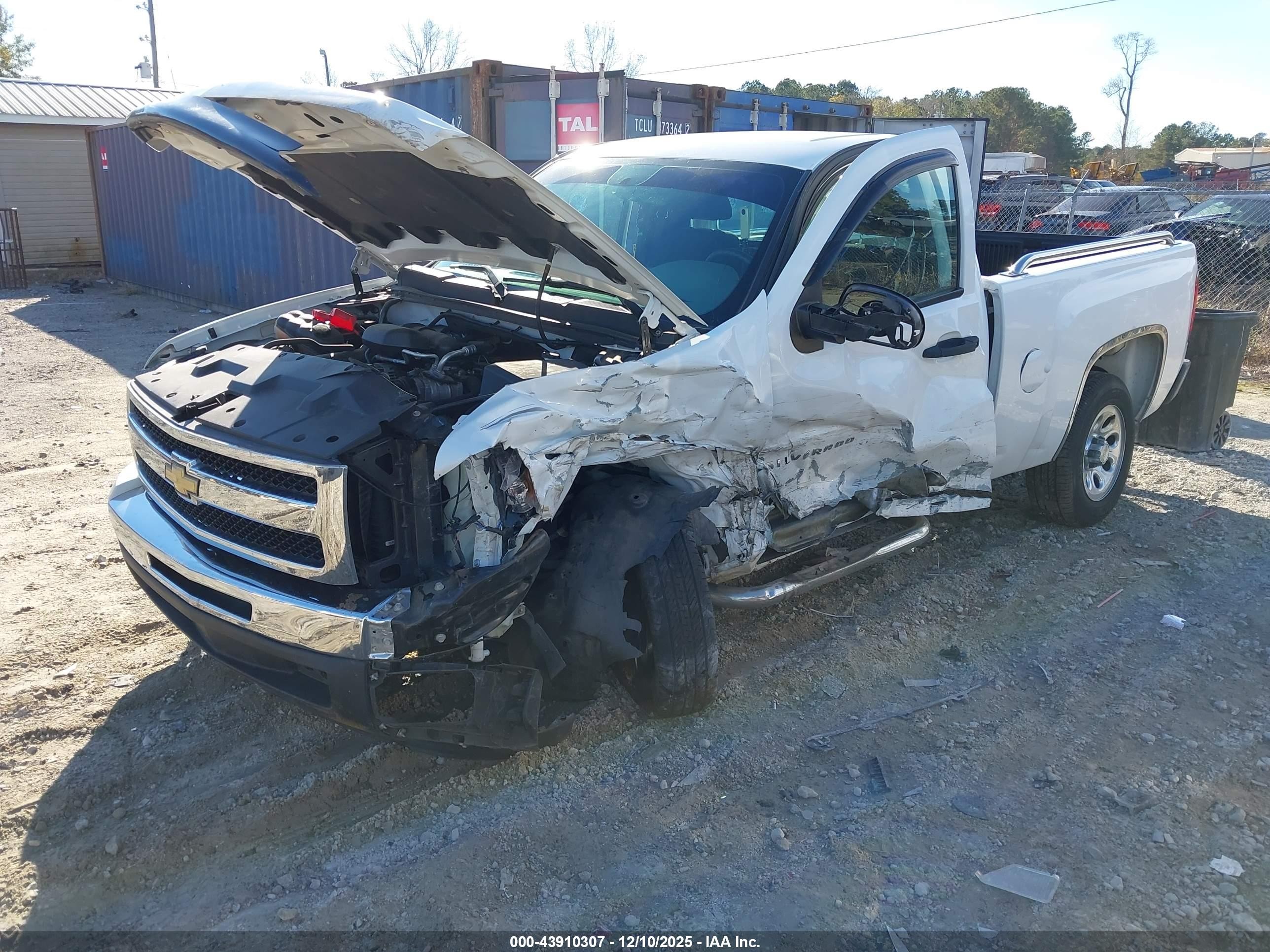 2011 Chevrolet Silverado 1500 Work Truck White vin: 1GCNCPEX4BZ204634