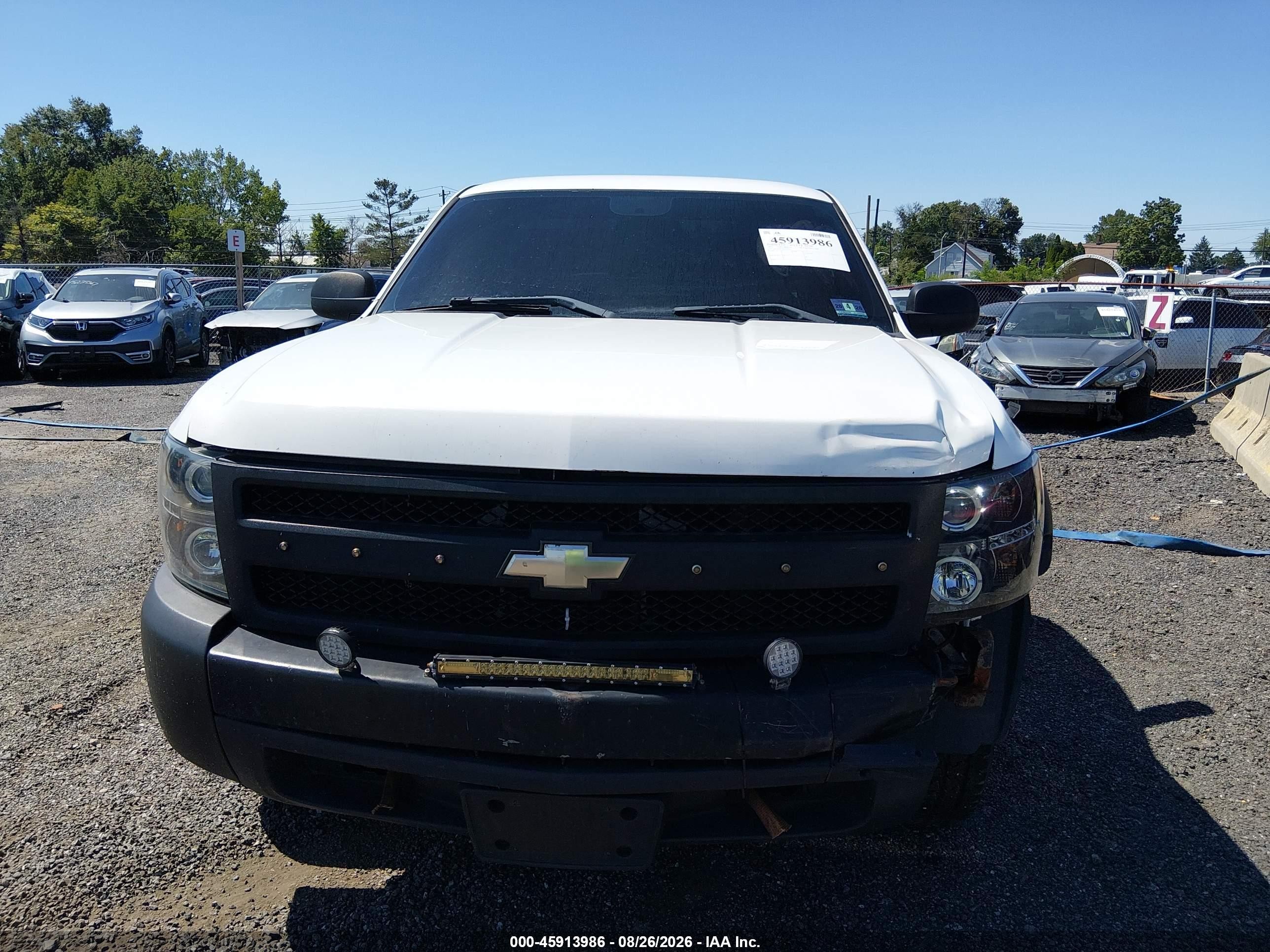2011 Chevrolet Silverado 1500 Work Truck White vin: 1GCNCPEX4BZ345316