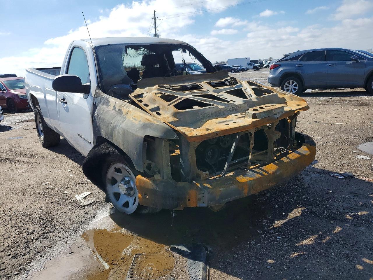 2013 Chevrolet Silverado C1500 White vin: 1GCNCPEX4DZ263198