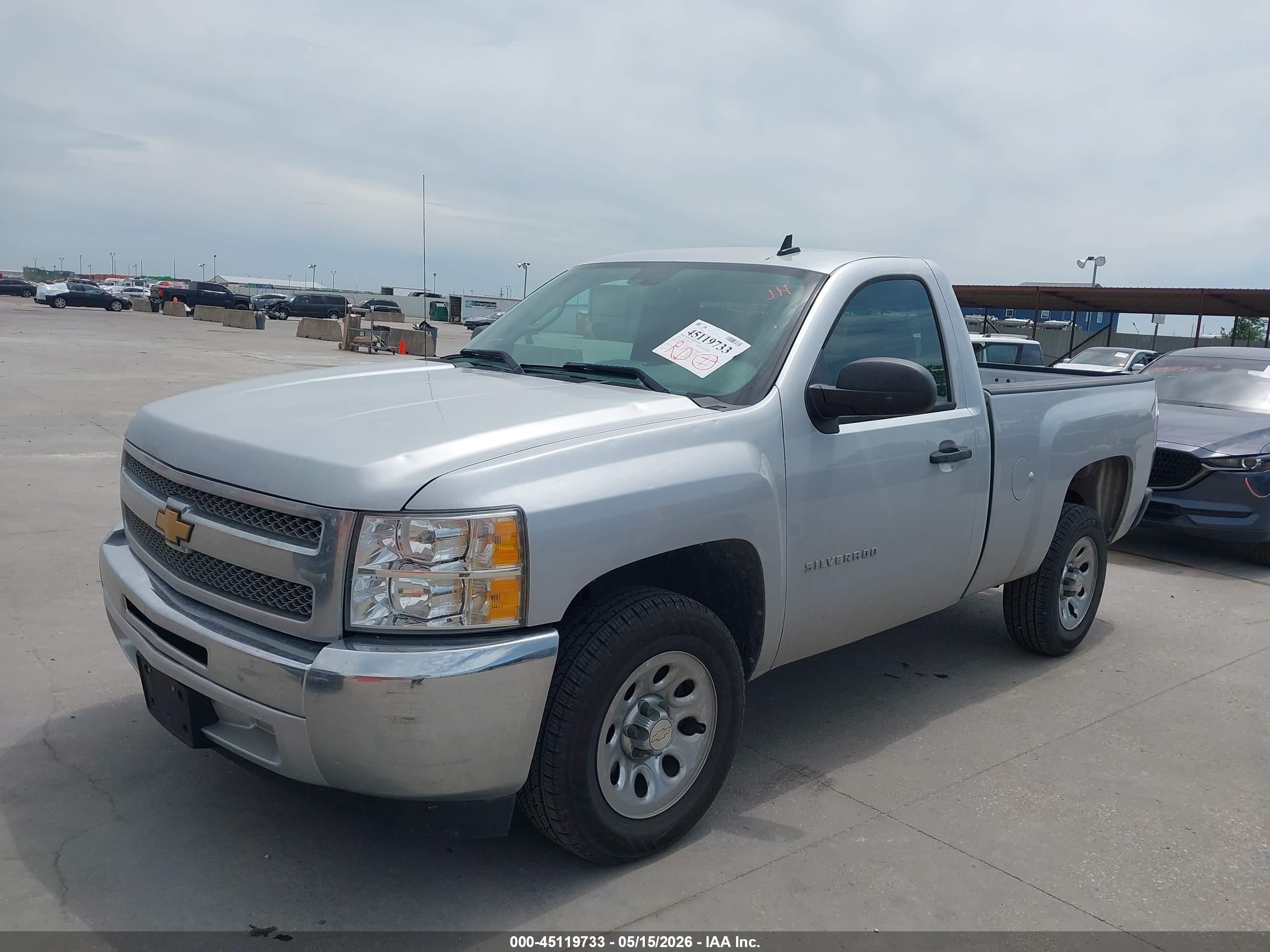2013 Chevrolet Silverado 1500 Work Truck Silver vin: 1GCNCPEX5DZ150179