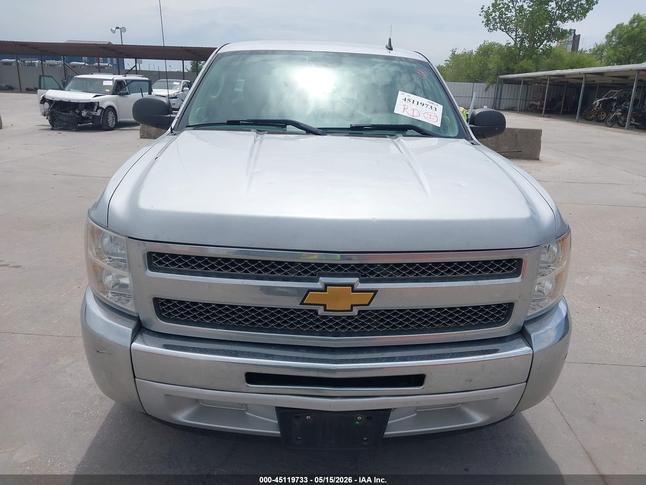 2013 Chevrolet Silverado 1500 Work Truck Silver vin: 1GCNCPEX5DZ150179