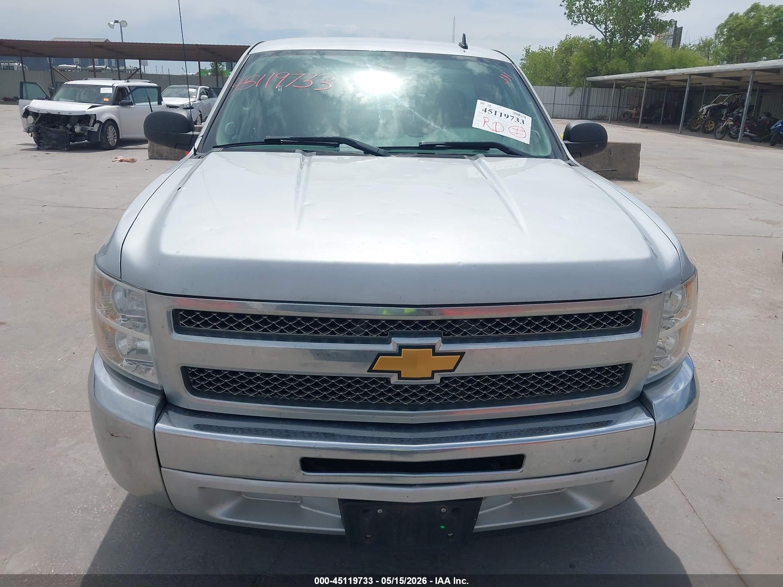 2013 Chevrolet Silverado 1500 Work Truck Silver vin: 1GCNCPEX5DZ150179