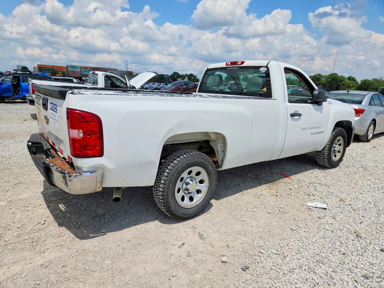 2013 Chevrolet Silverado C1500 White vin: 1GCNCPEX5DZ171954