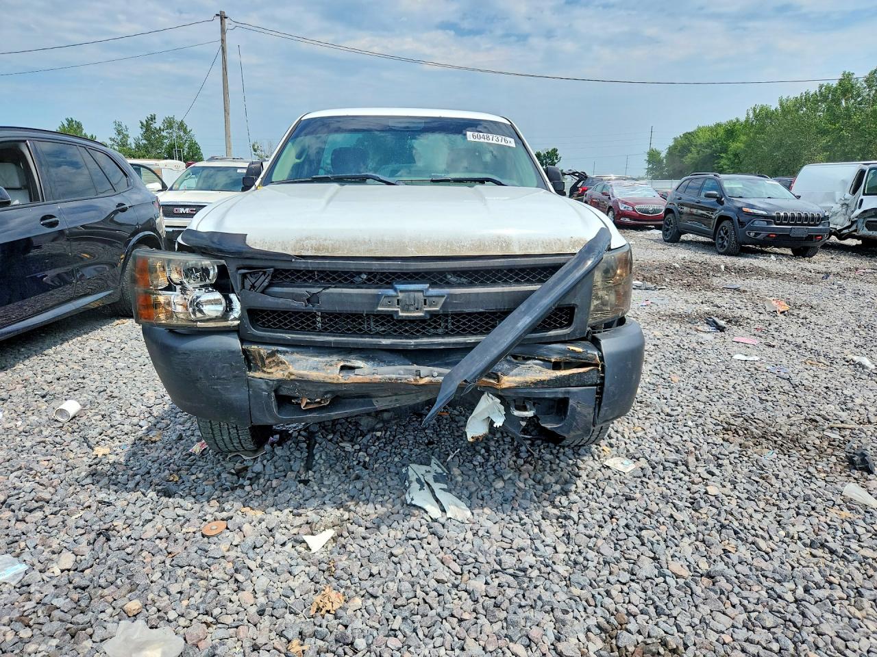 2013 Chevrolet Silverado C1500 White vin: 1GCNCPEX5DZ284657