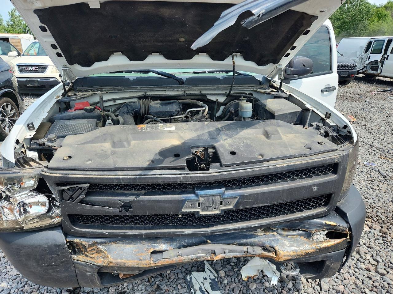 2013 Chevrolet Silverado C1500 White vin: 1GCNCPEX5DZ284657