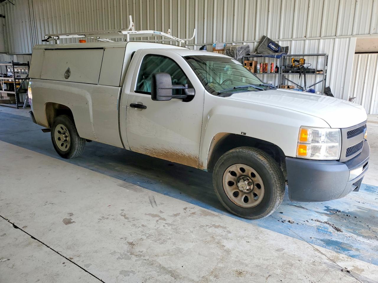 2013 Chevrolet Silverado C1500 White vin: 1GCNCPEX5DZ900082