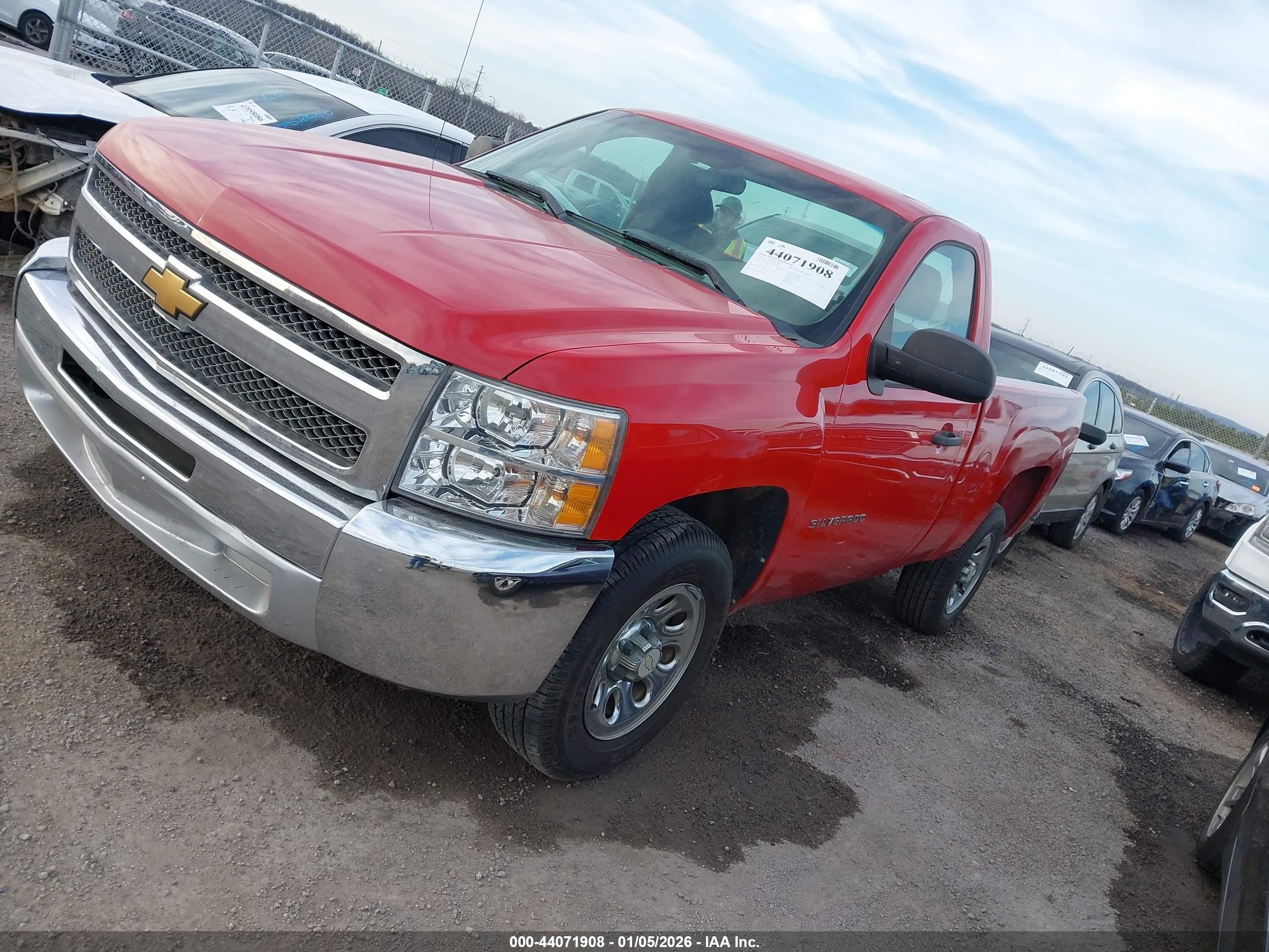 2012 Chevrolet Silverado 1500 Work Truck Red vin: 1GCNCPEX6CZ267994