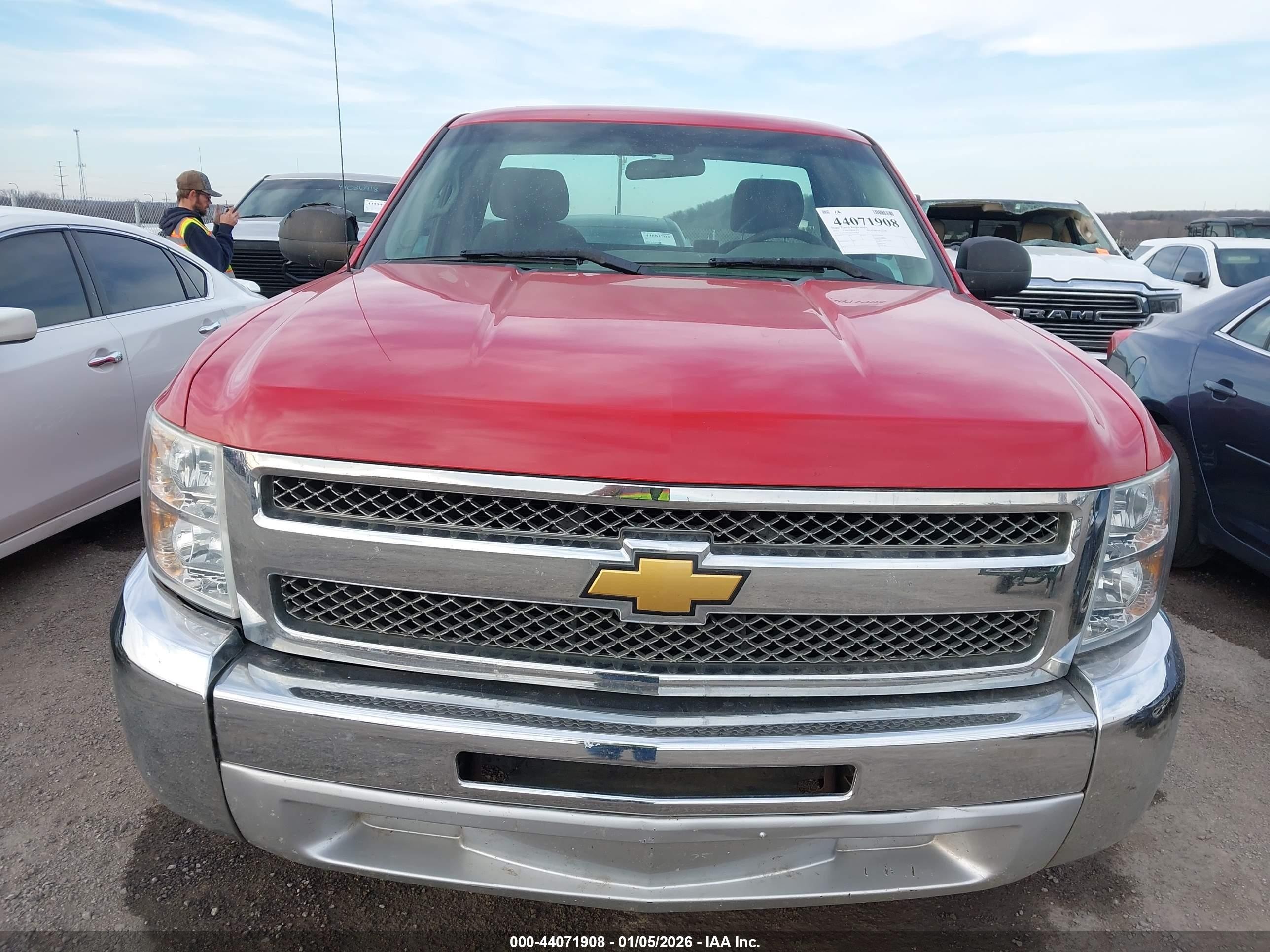 2012 Chevrolet Silverado 1500 Work Truck Red vin: 1GCNCPEX6CZ267994