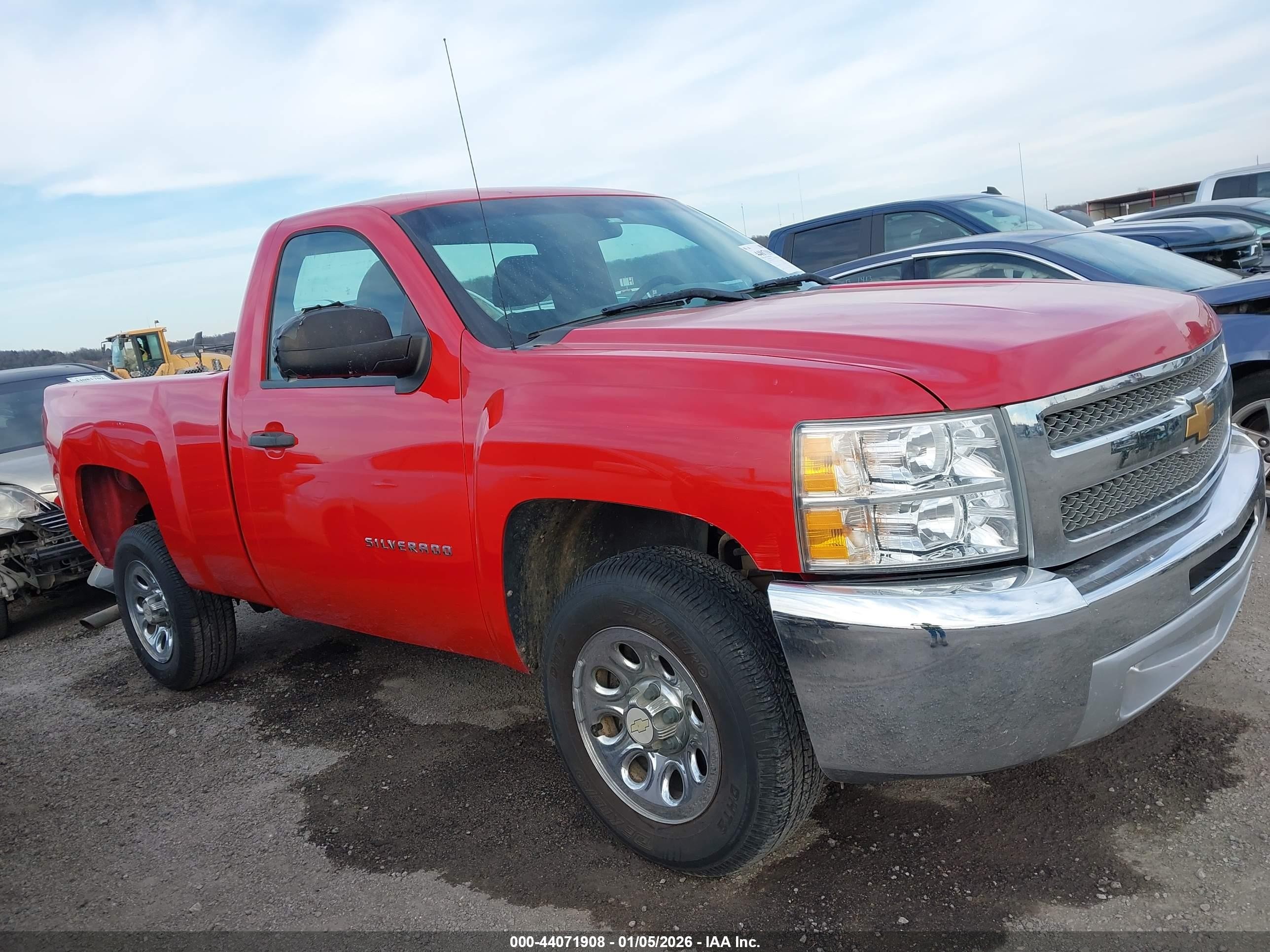 2012 Chevrolet Silverado 1500 Work Truck Red vin: 1GCNCPEX6CZ267994