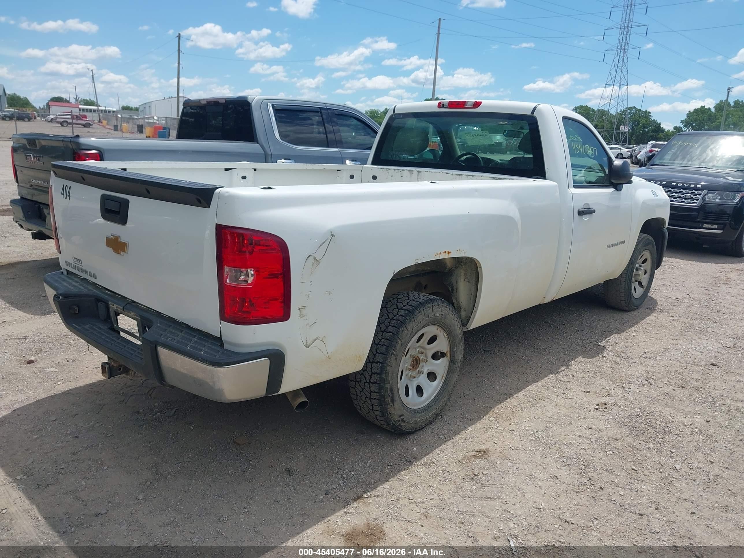 2013 Chevrolet Silverado 1500 Work Truck White vin: 1GCNCPEX6DZ106028
