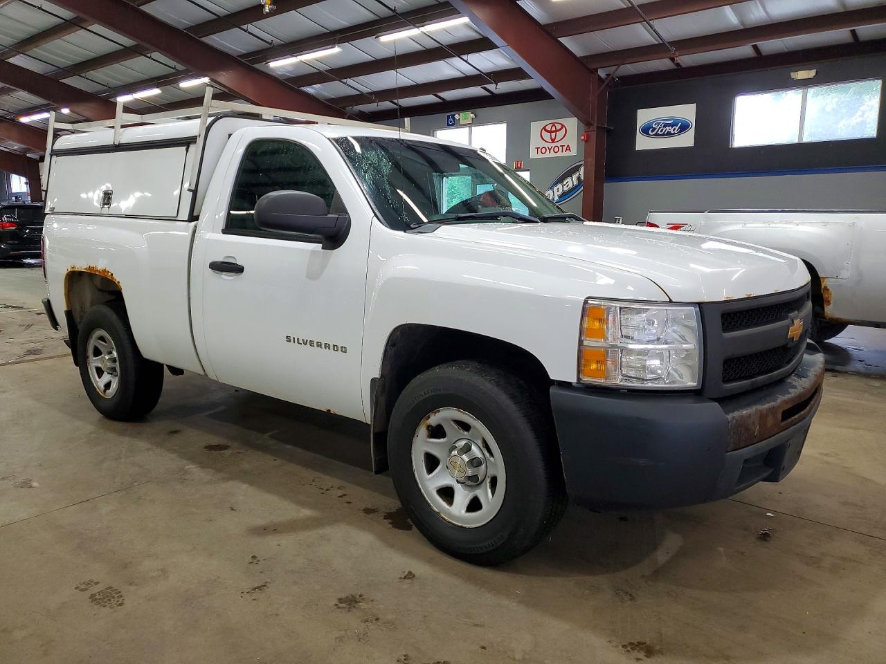2013 Chevrolet Silverado C1500 White vin: 1GCNCPEX6DZ382631