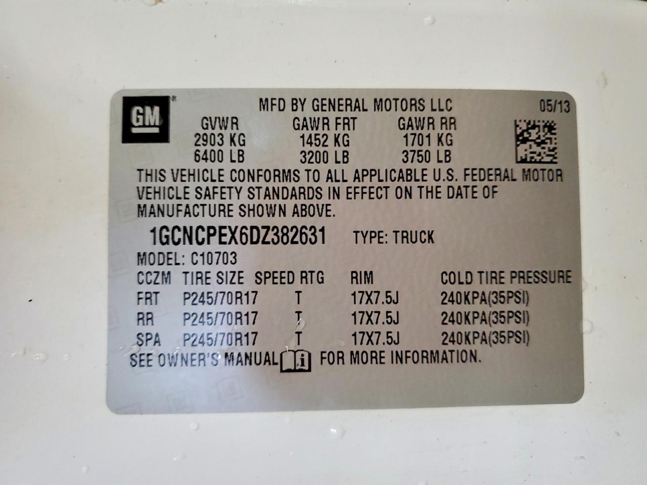 2013 Chevrolet Silverado C1500 White vin: 1GCNCPEX6DZ382631