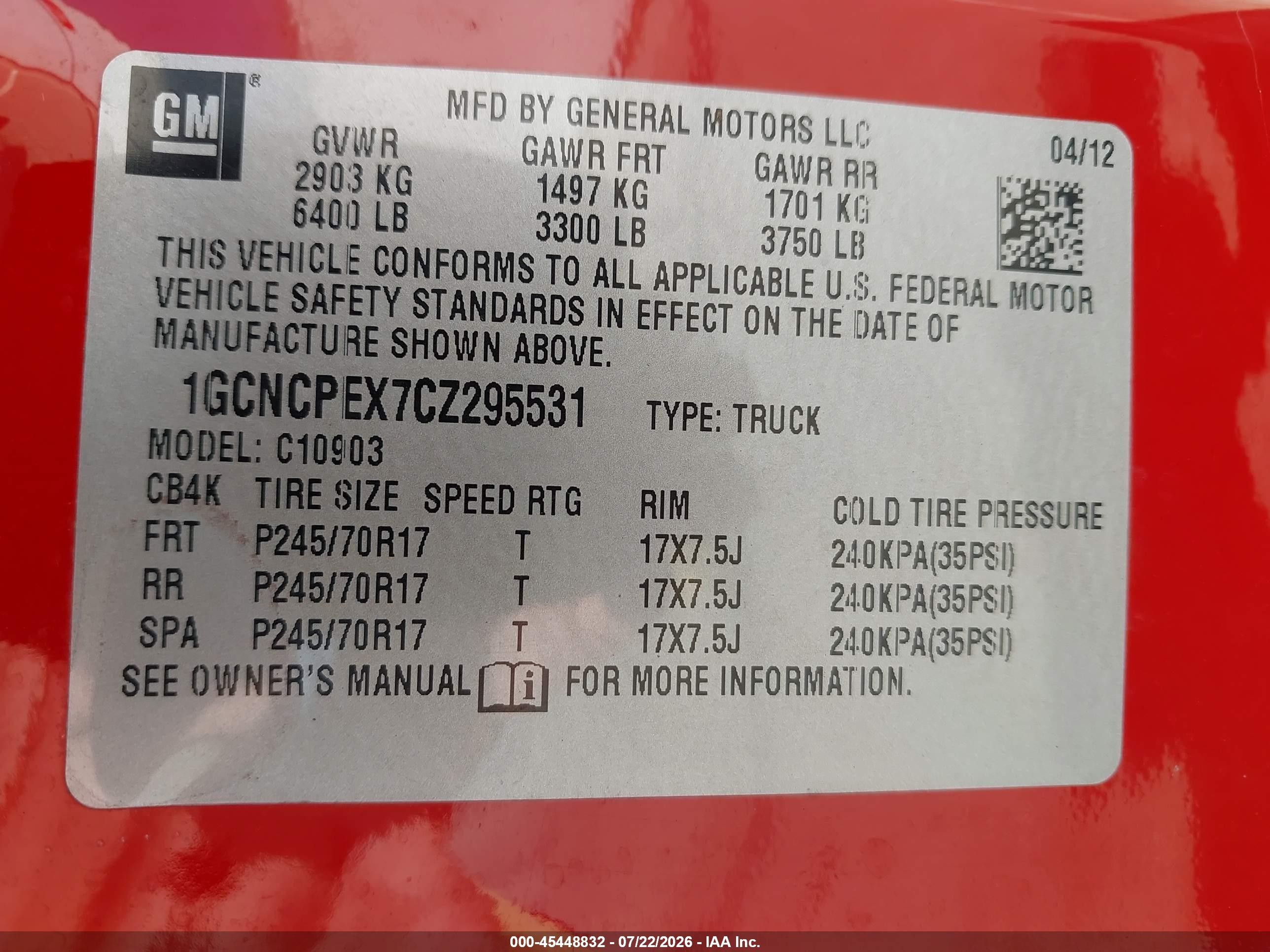 2012 Chevrolet Silverado 1500 Work Truck Red vin: 1GCNCPEX7CZ295531