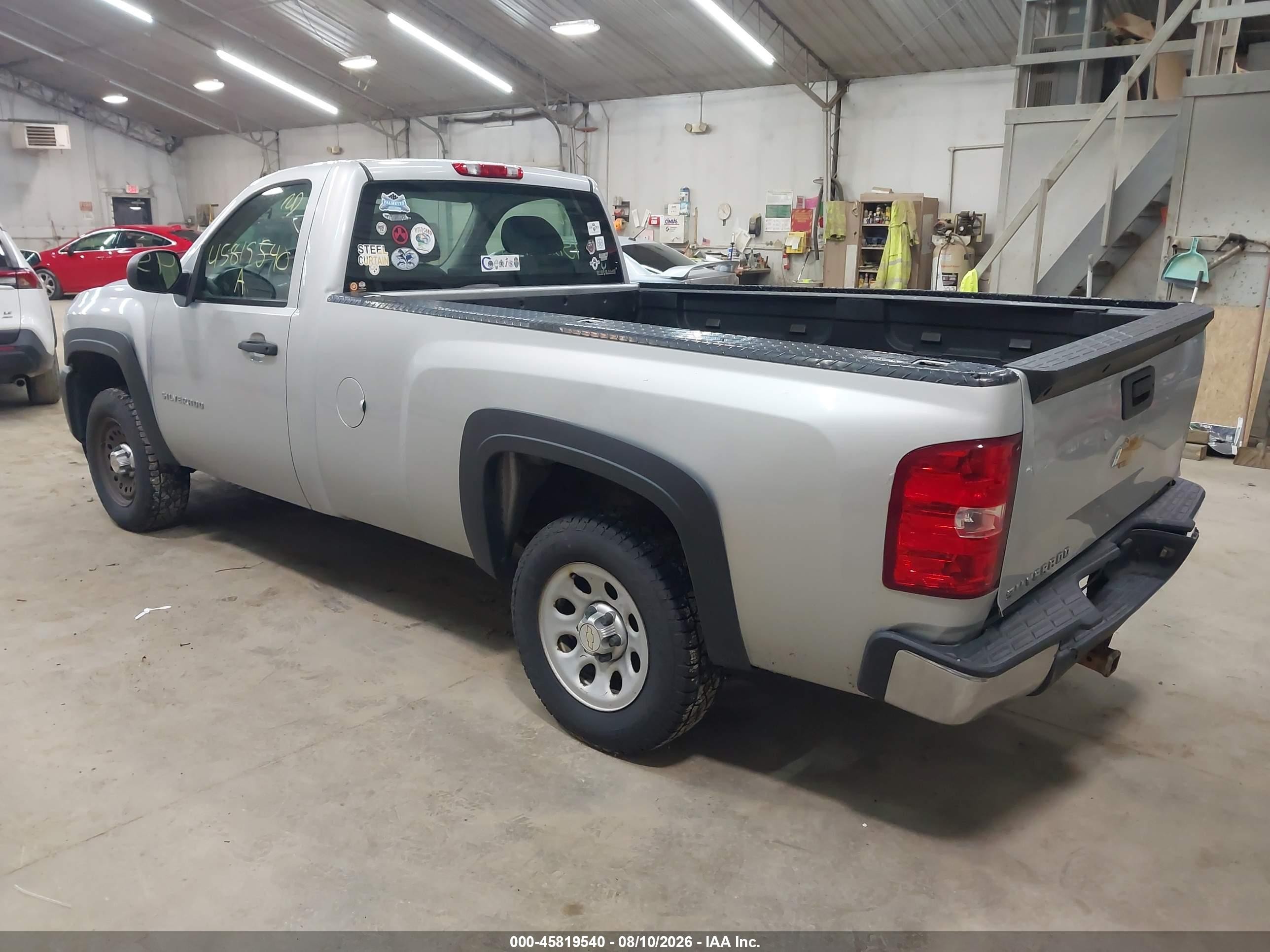 2012 Chevrolet Silverado 1500 Work Truck Silver vin: 1GCNCPEX7CZ345294