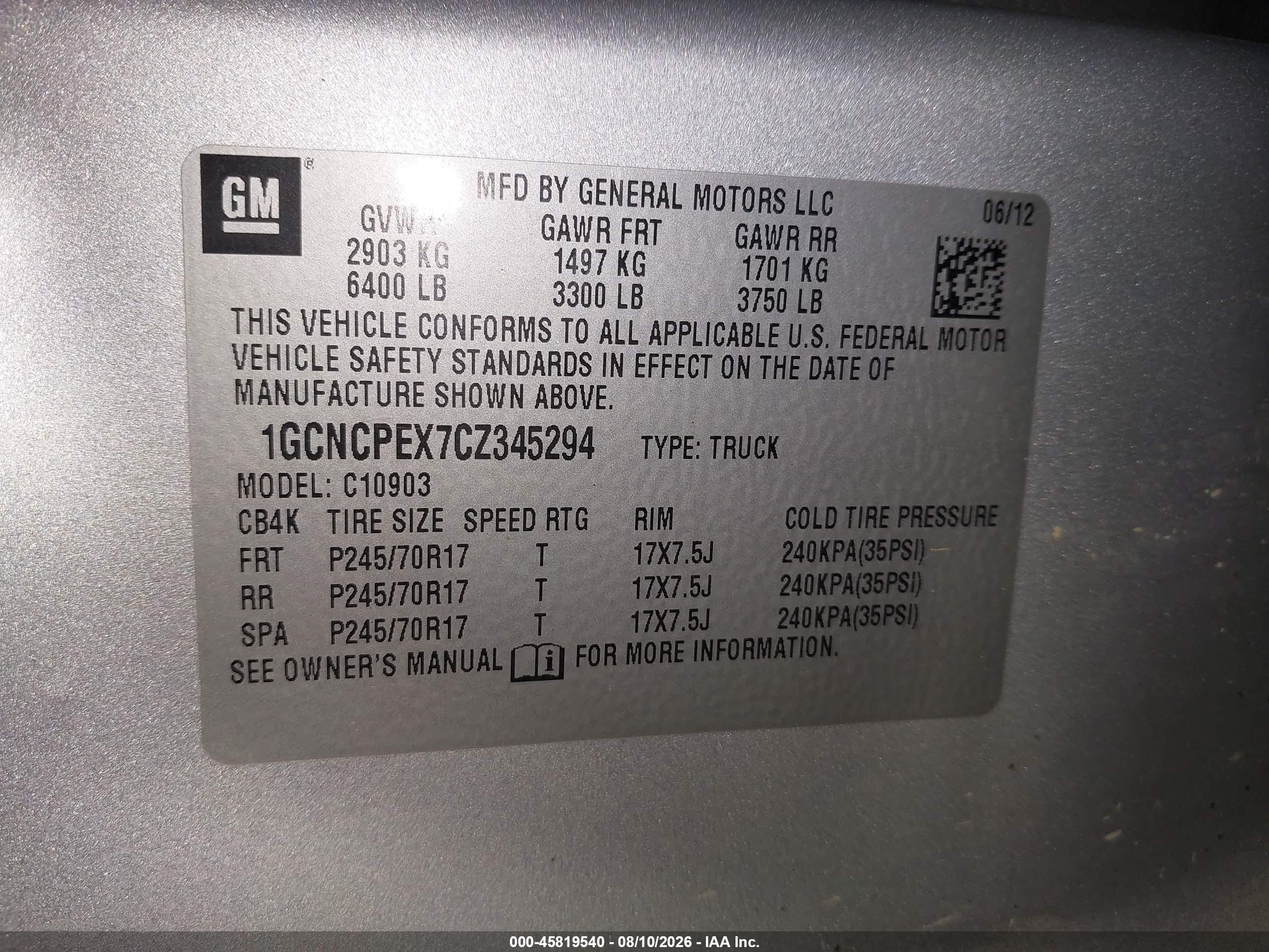 2012 Chevrolet Silverado 1500 Work Truck Silver vin: 1GCNCPEX7CZ345294