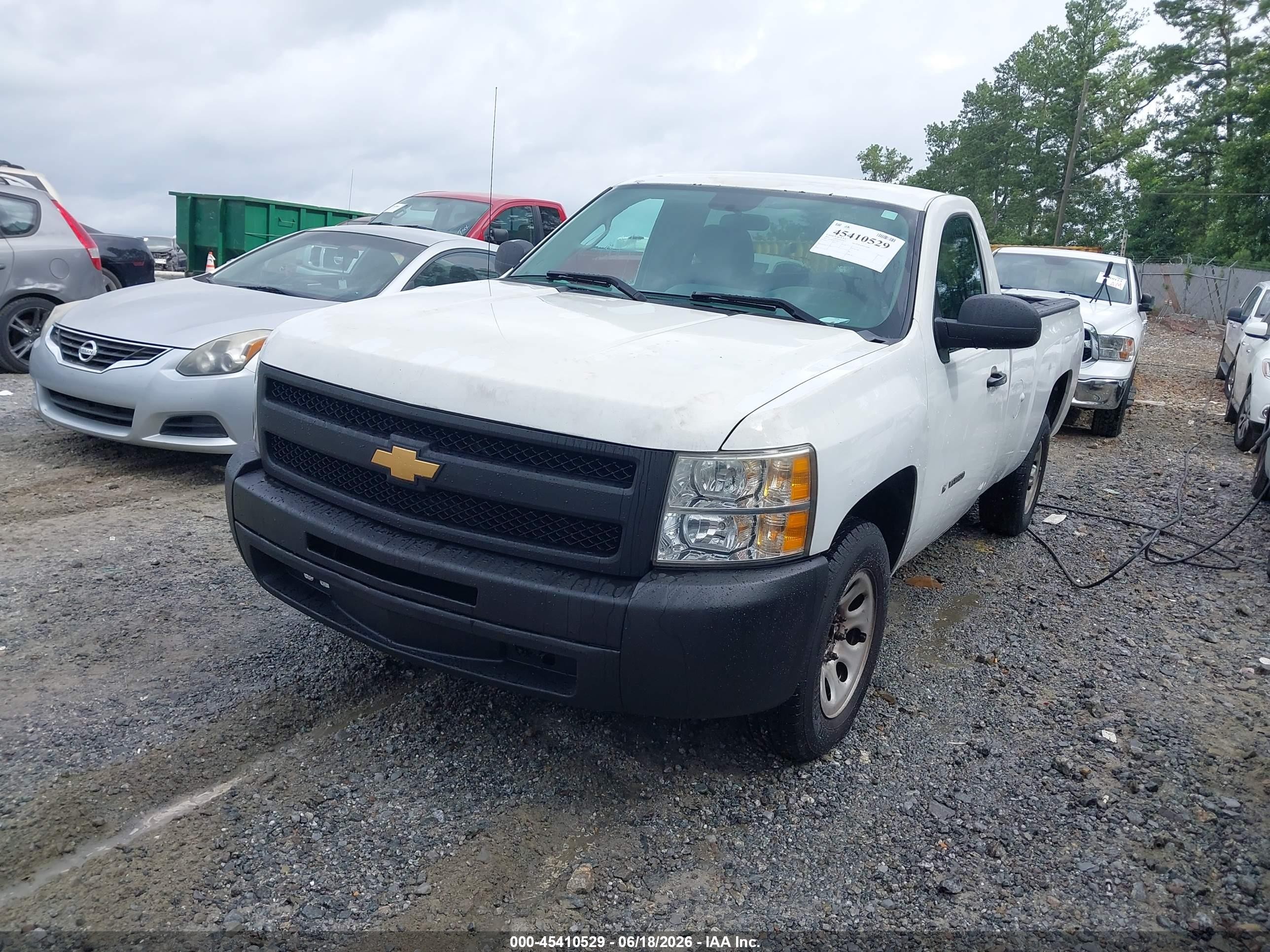 2013 Chevrolet Silverado 1500 Work Truck White vin: 1GCNCPEX7DZ173155