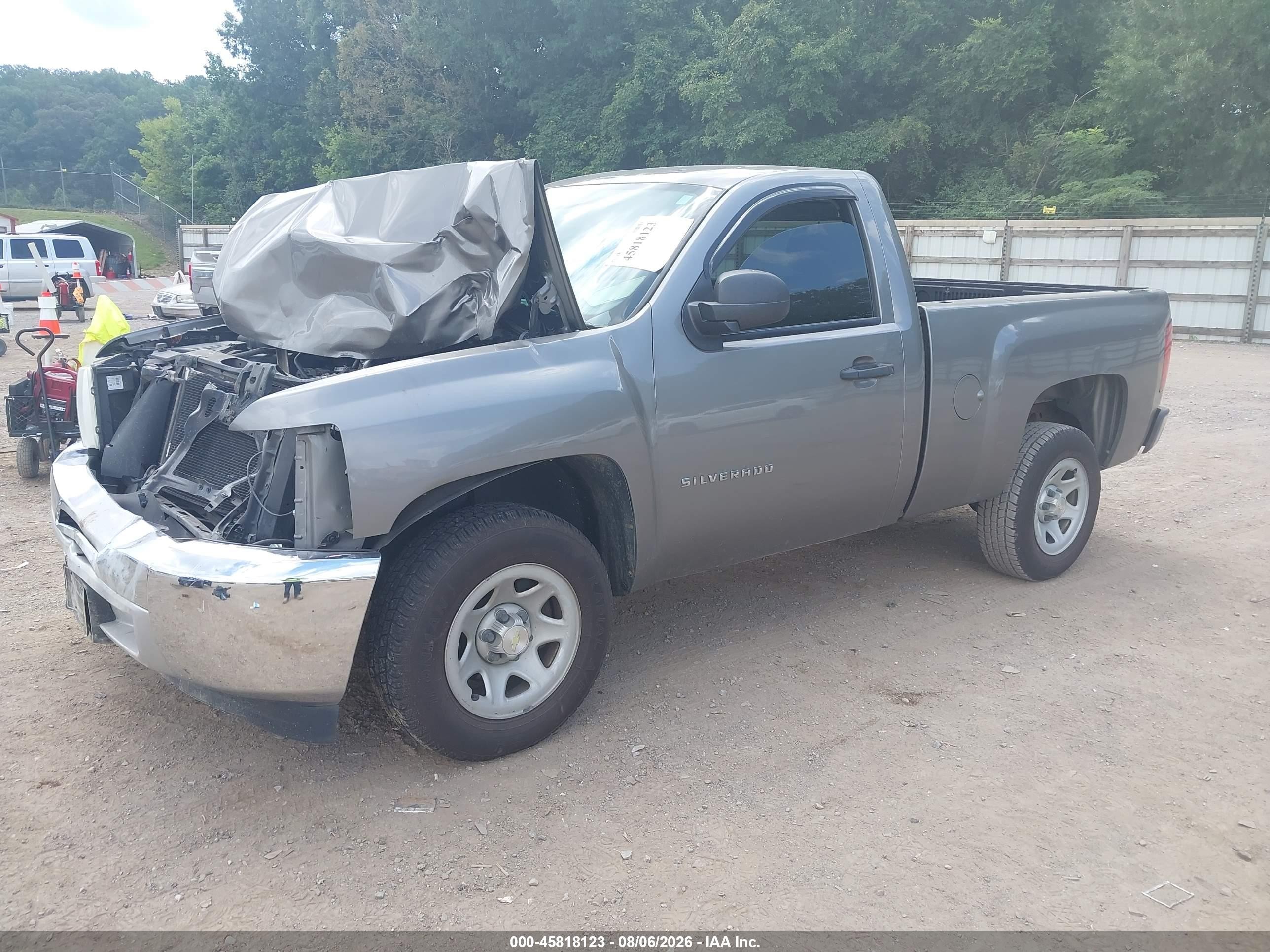 2013 Chevrolet Silverado 1500 Work Truck Серый vin: 1GCNCPEX7DZ211497