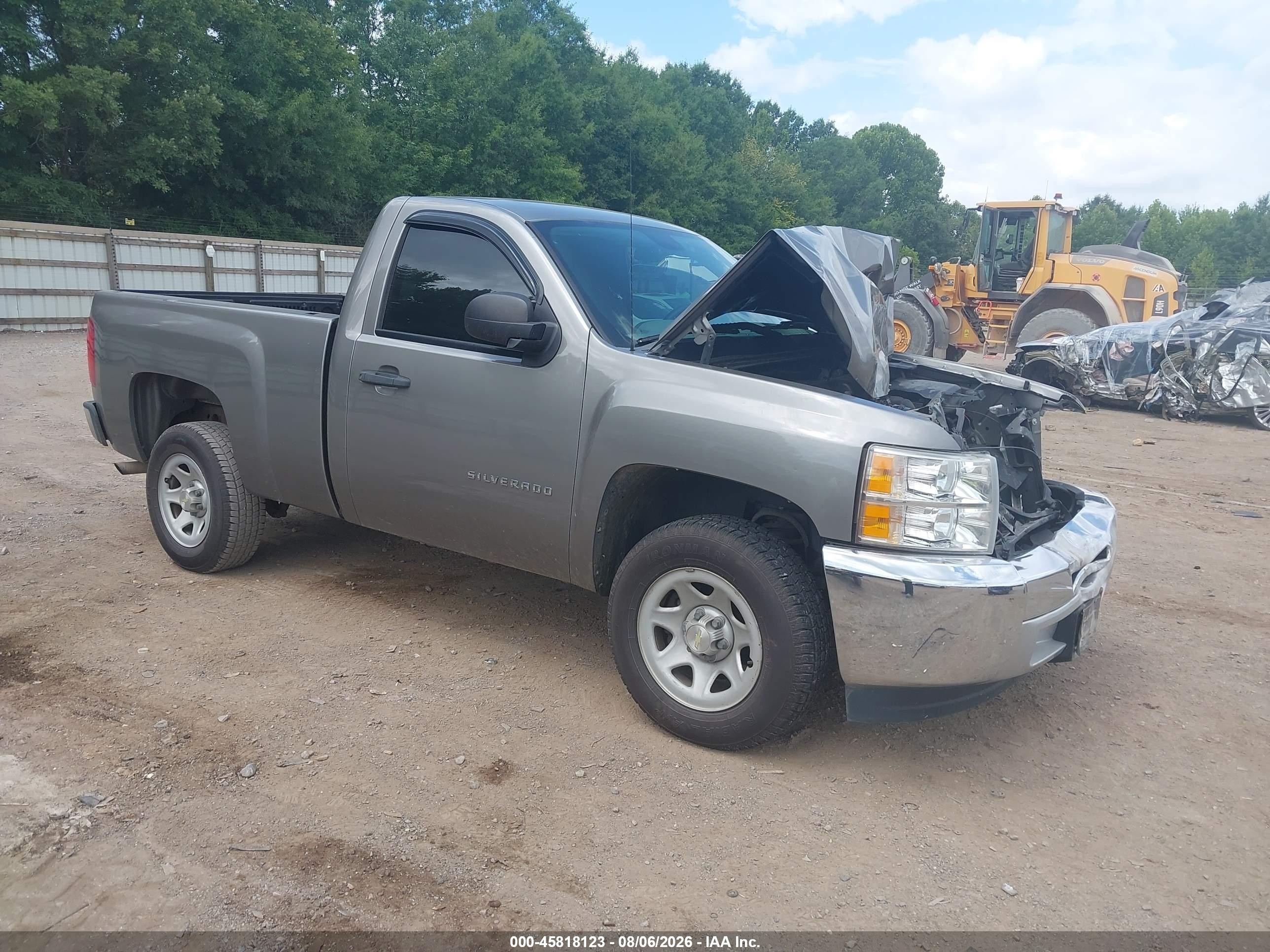 2013 Chevrolet Silverado 1500 Work Truck Gray vin: 1GCNCPEX7DZ211497