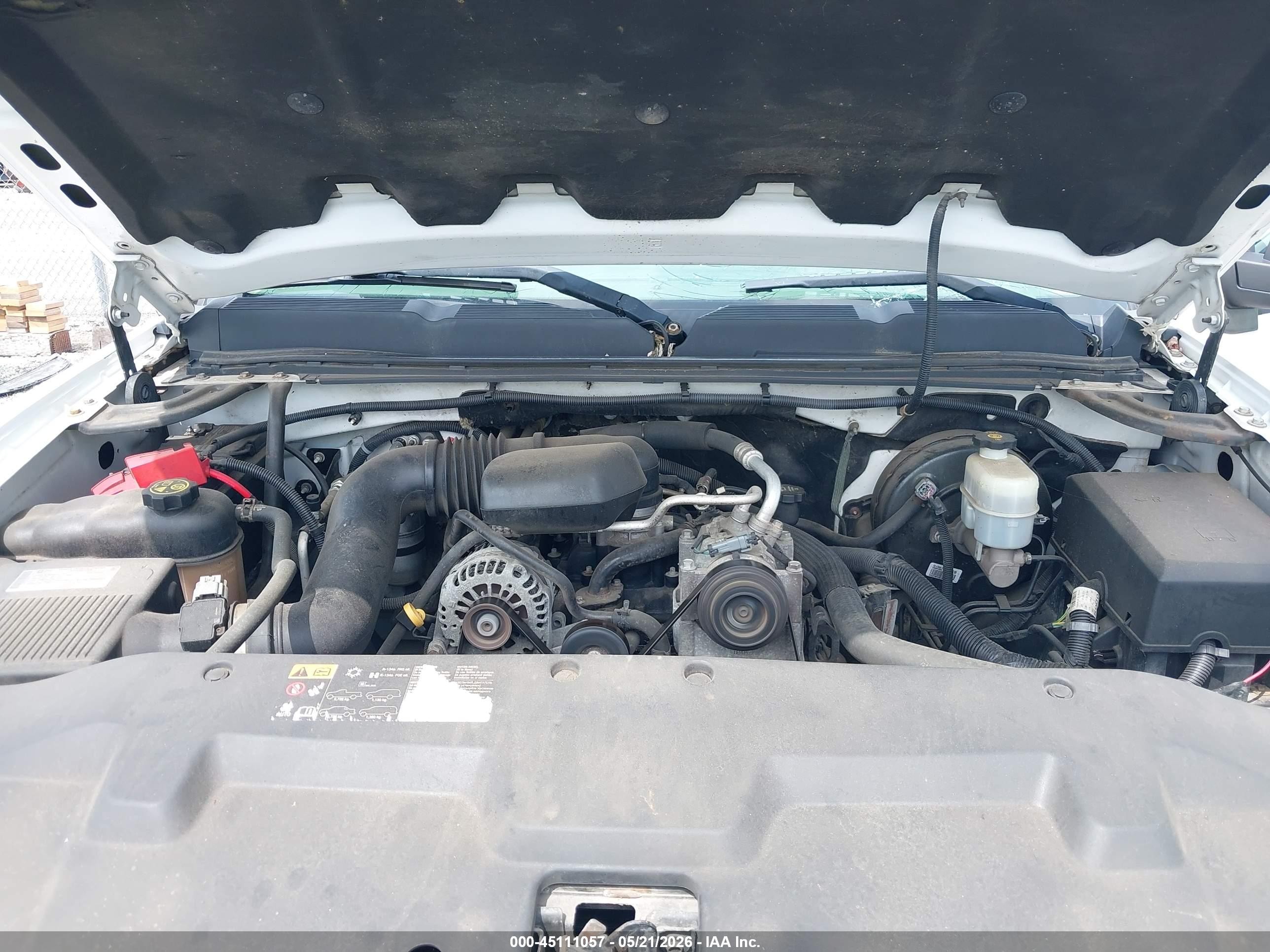 2013 Chevrolet Silverado 1500 Work Truck White vin: 1GCNCPEX7DZ287558
