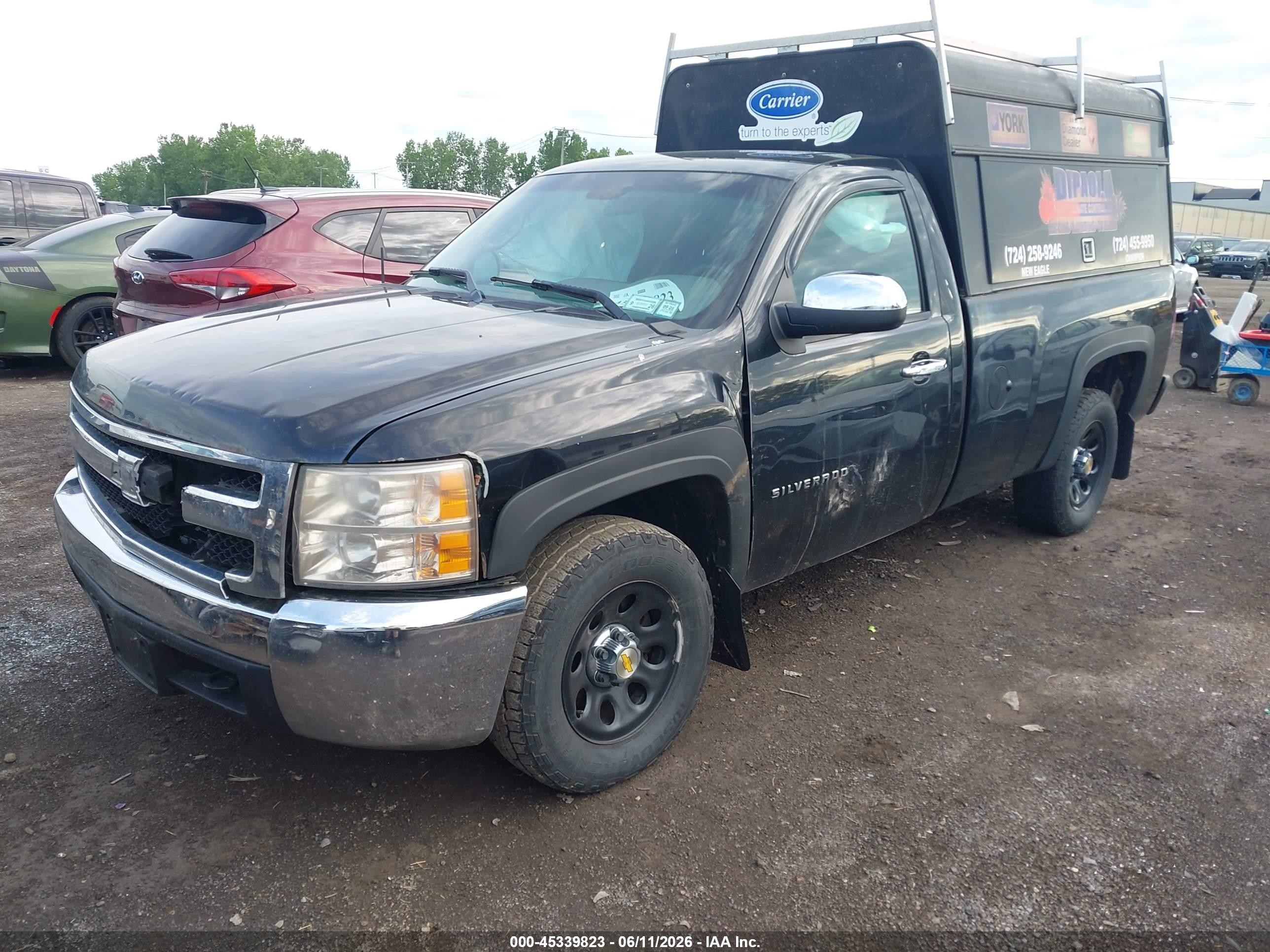 2013 Chevrolet Silverado 1500 Work Truck Black vin: 1GCNCPEX7DZ394819