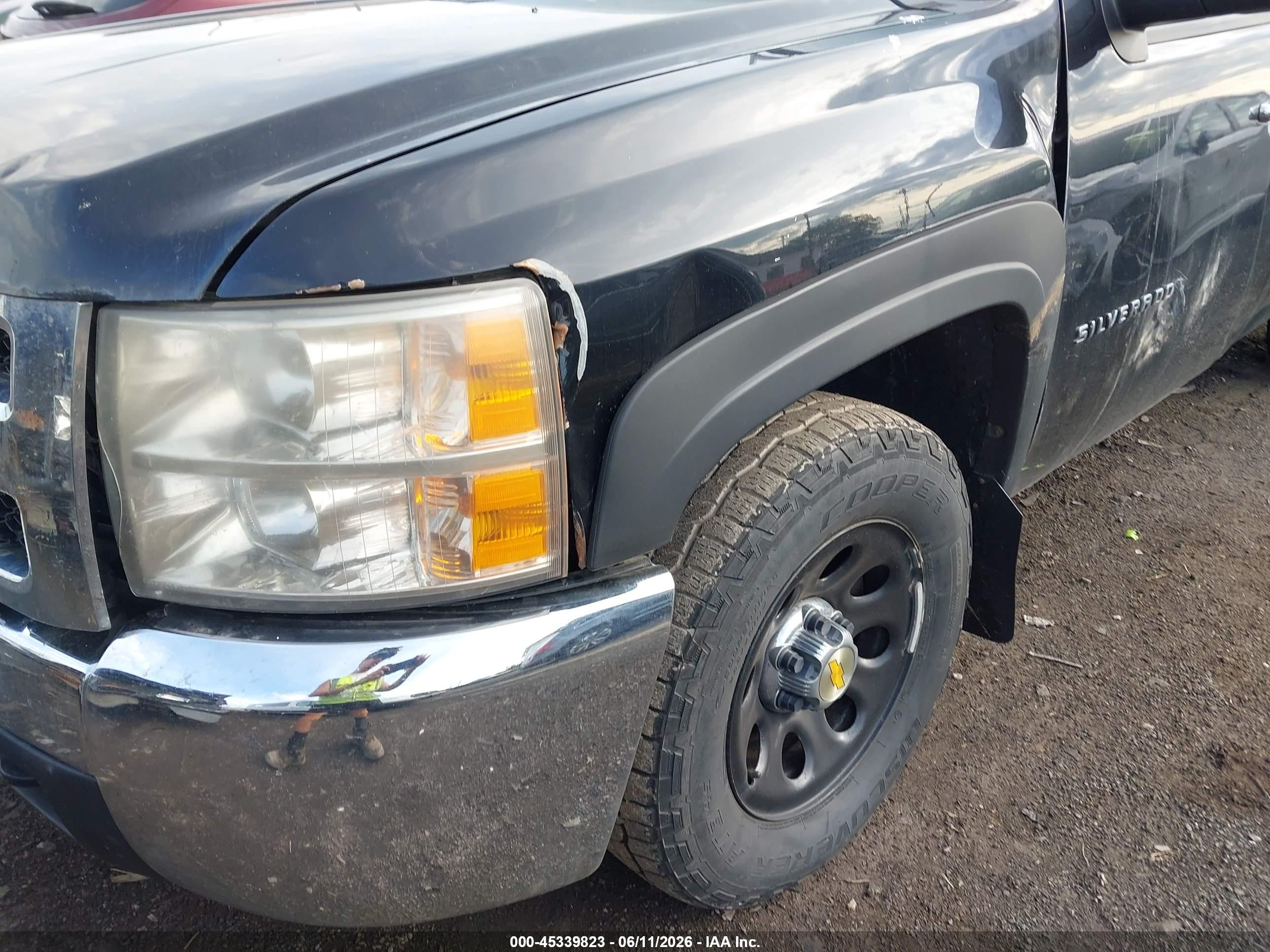 2013 Chevrolet Silverado 1500 Work Truck Black vin: 1GCNCPEX7DZ394819