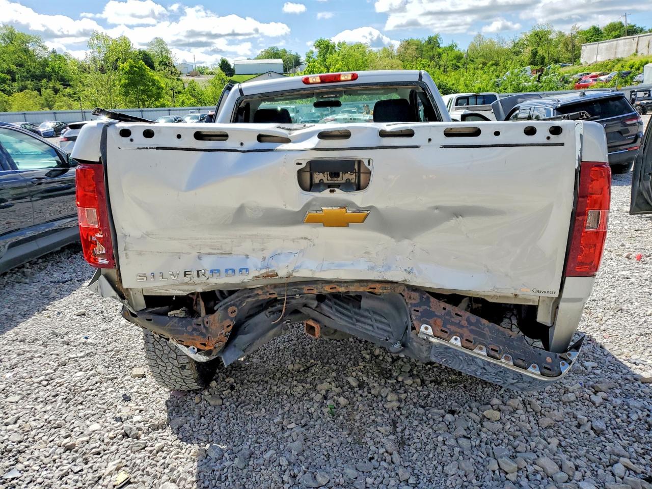 2013 Chevrolet Silverado C1500 Silver vin: 1GCNCPEX7DZ413398