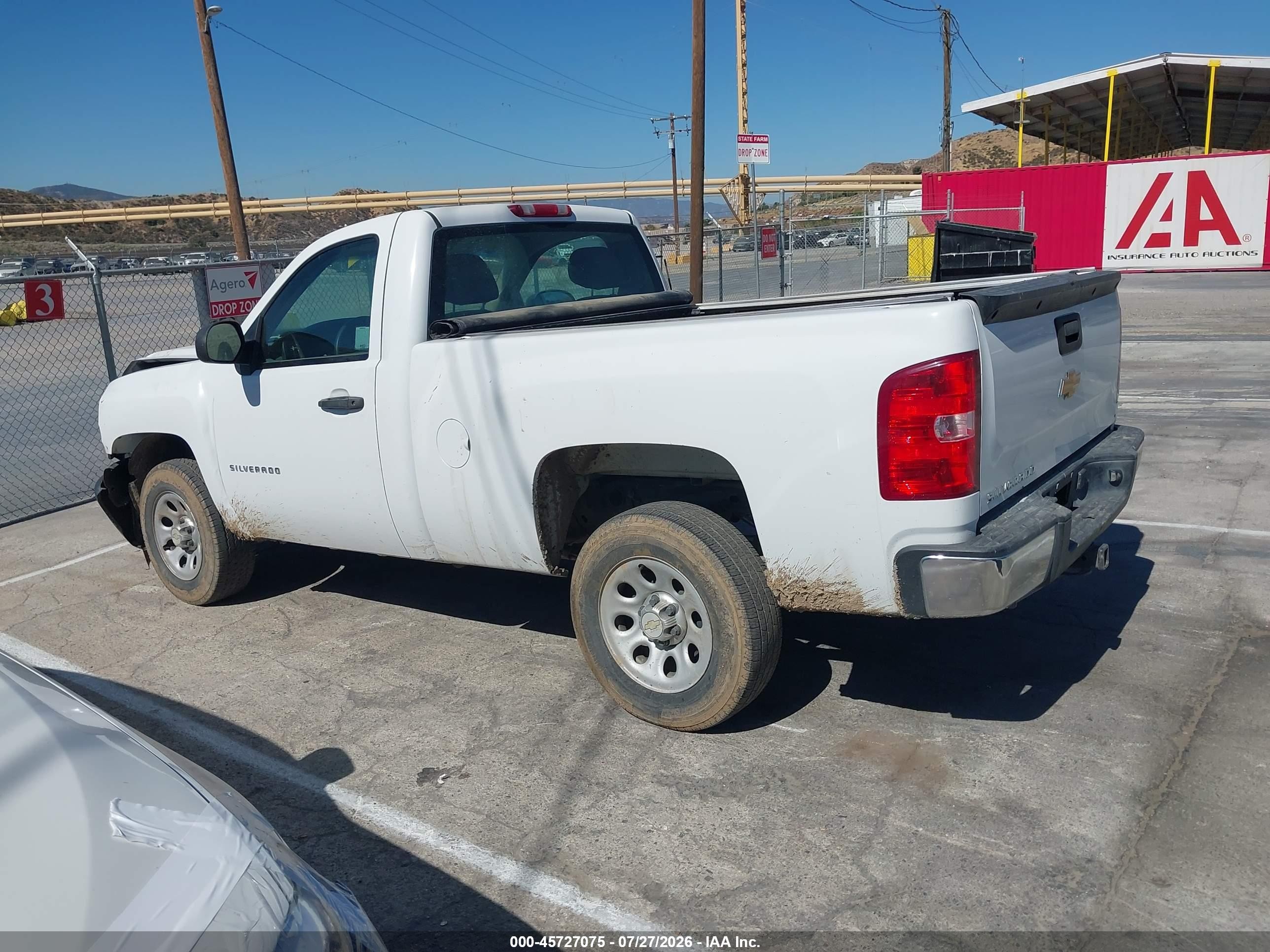 2012 Chevrolet Silverado 1500 Work Truck White vin: 1GCNCPEX8CZ239405