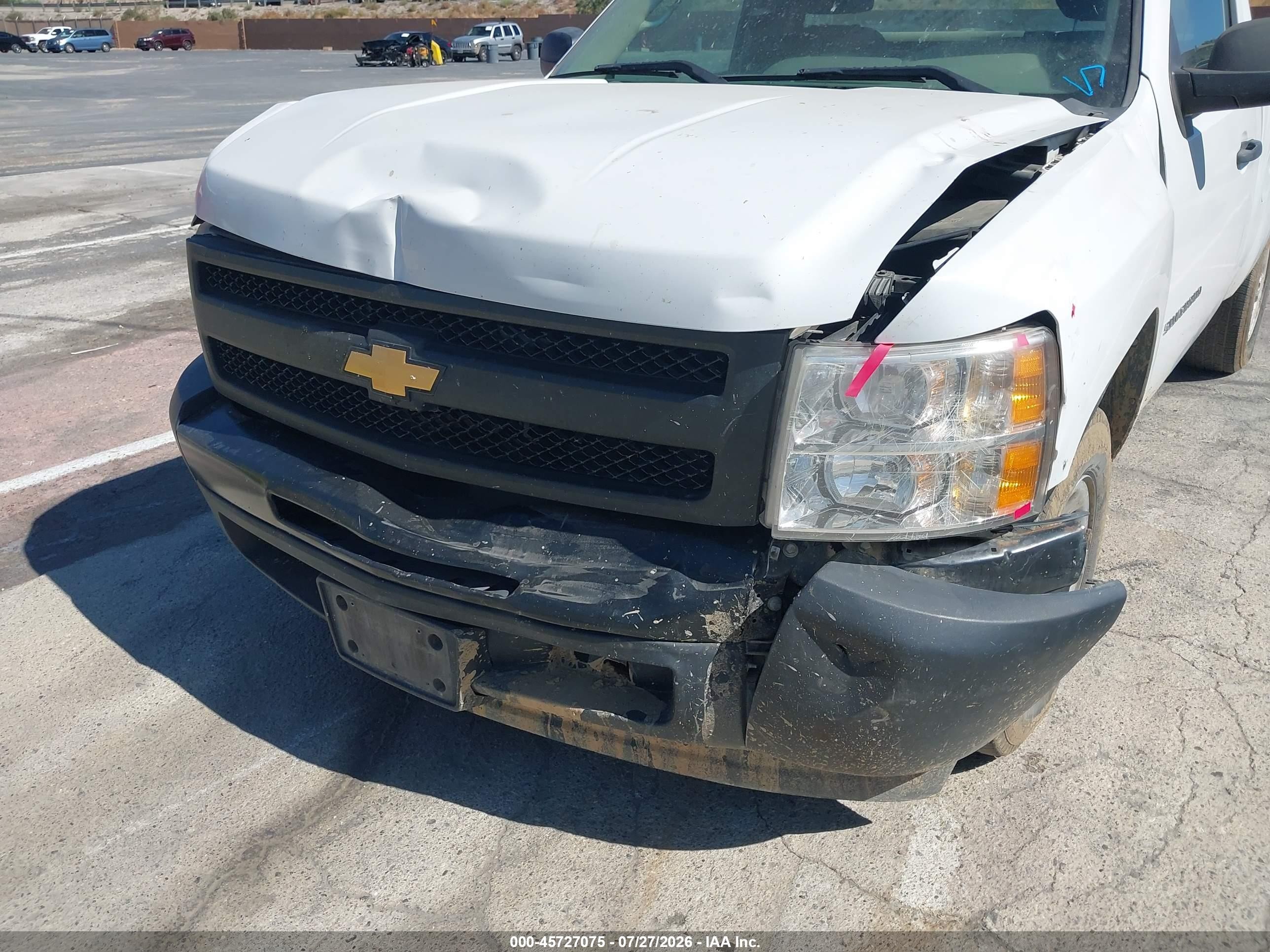 2012 Chevrolet Silverado 1500 Work Truck White vin: 1GCNCPEX8CZ239405