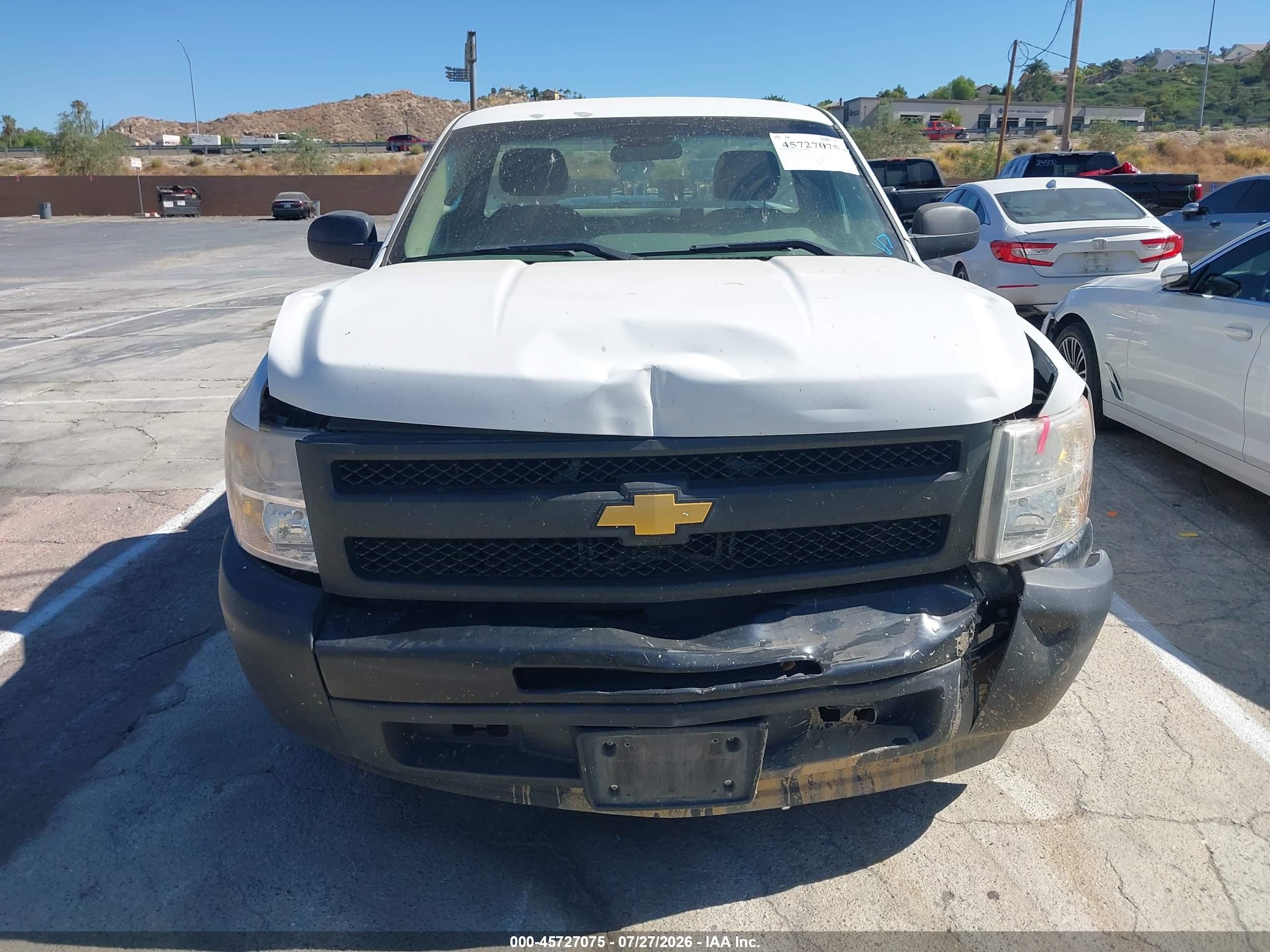 2012 Chevrolet Silverado 1500 Work Truck White vin: 1GCNCPEX8CZ239405