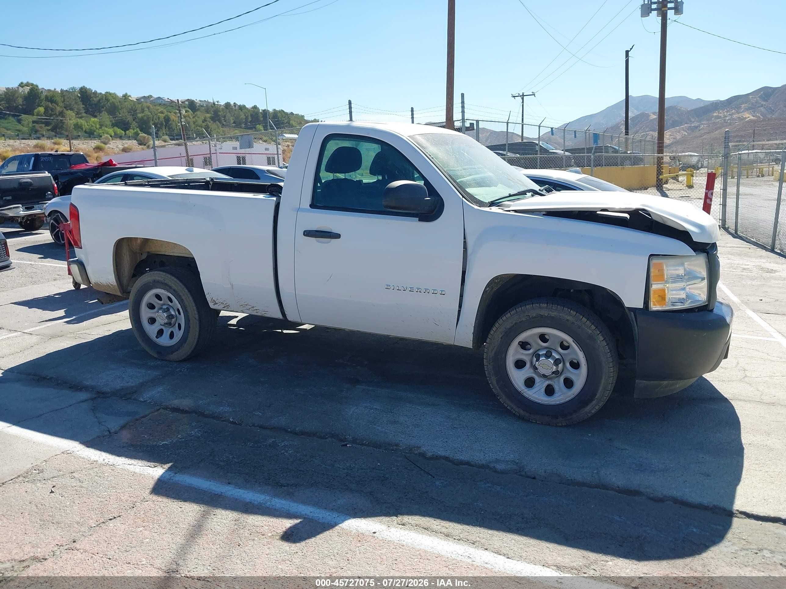 2012 Chevrolet Silverado 1500 Work Truck White vin: 1GCNCPEX8CZ239405