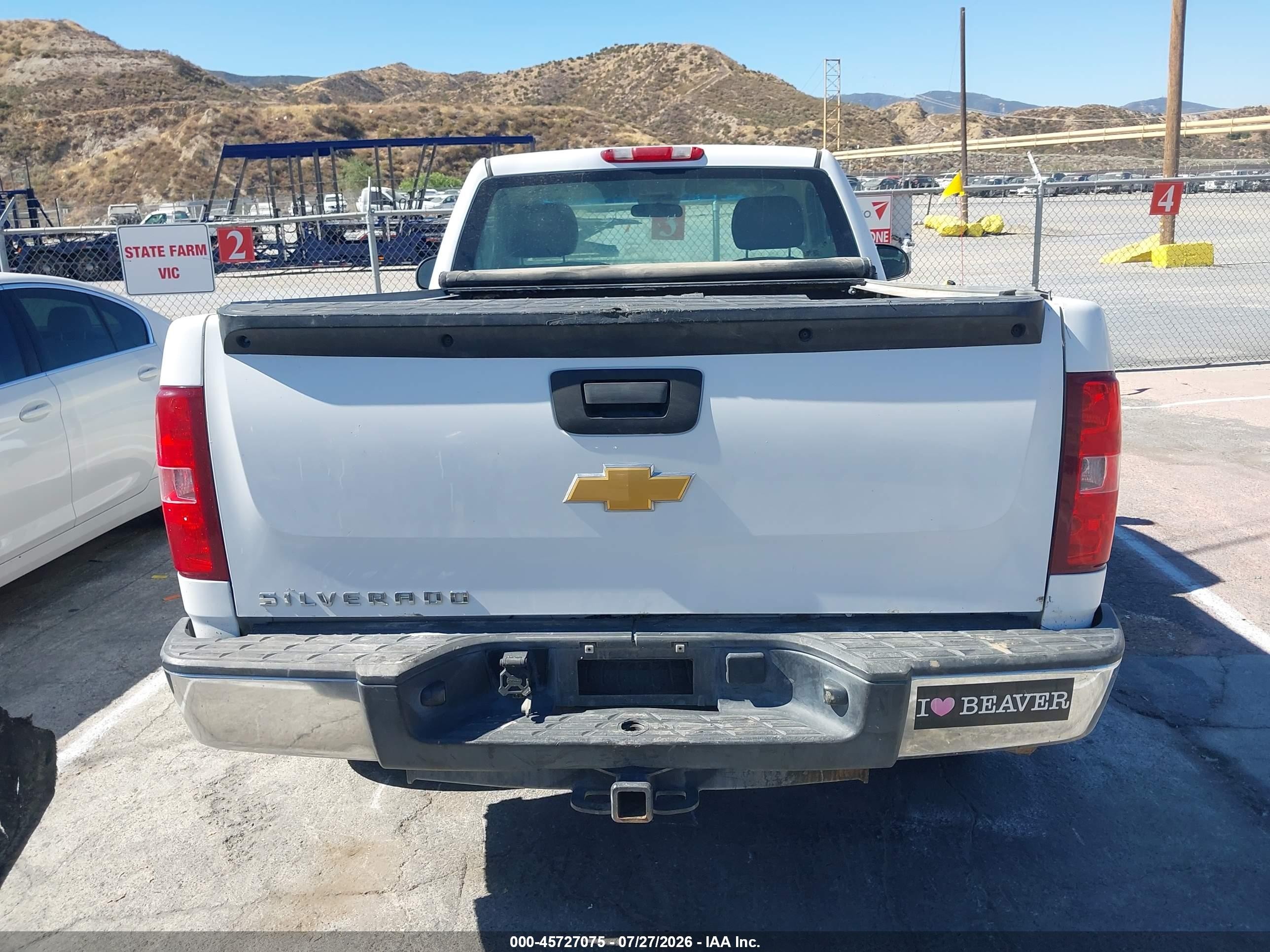 2012 Chevrolet Silverado 1500 Work Truck White vin: 1GCNCPEX8CZ239405