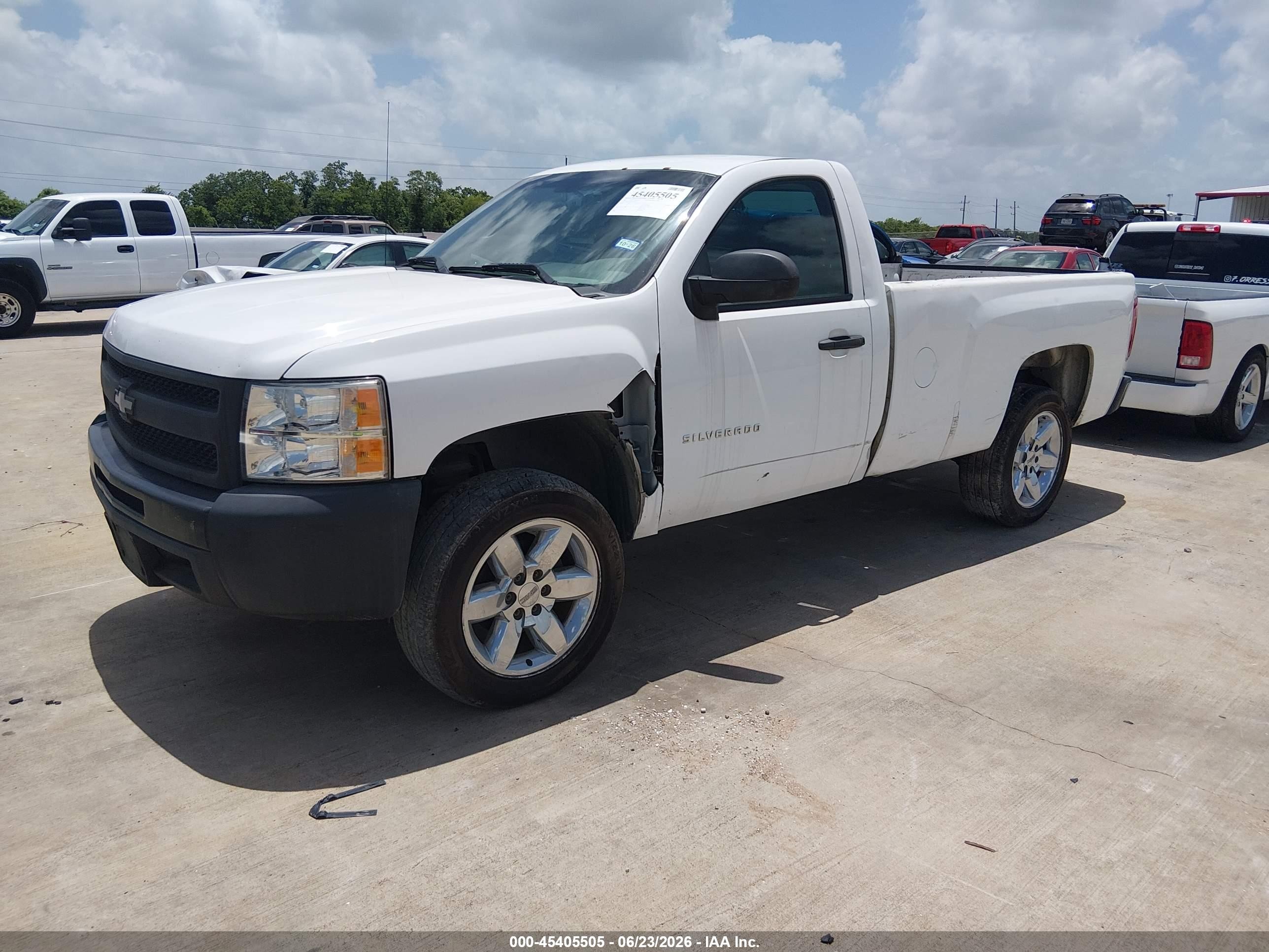 2011 Chevrolet Silverado 1500 Work Truck White vin: 1GCNCPEX9BZ382314