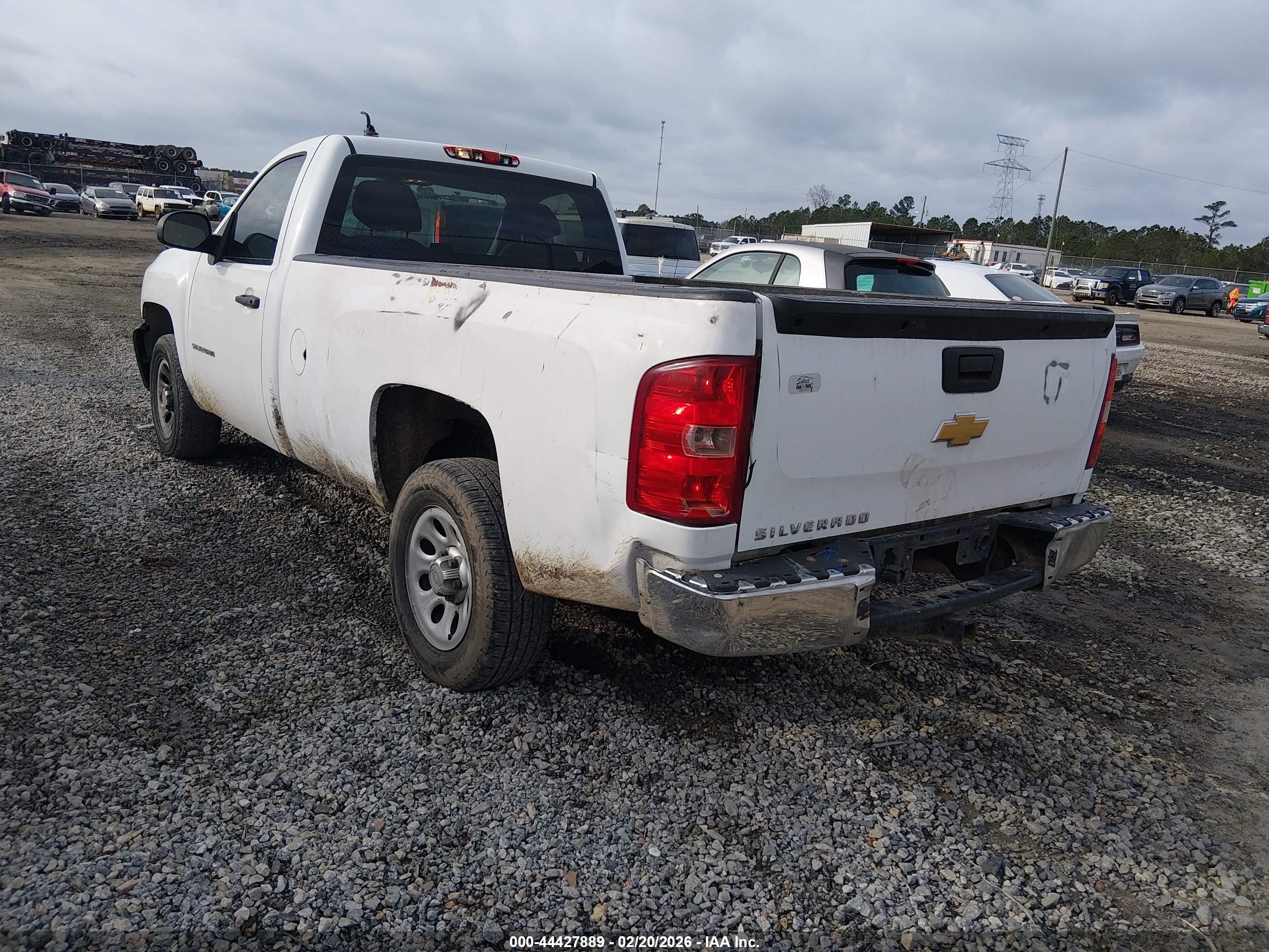 2013 Chevrolet Silverado 1500 Work Truck White vin: 1GCNCPEX9DZ185629