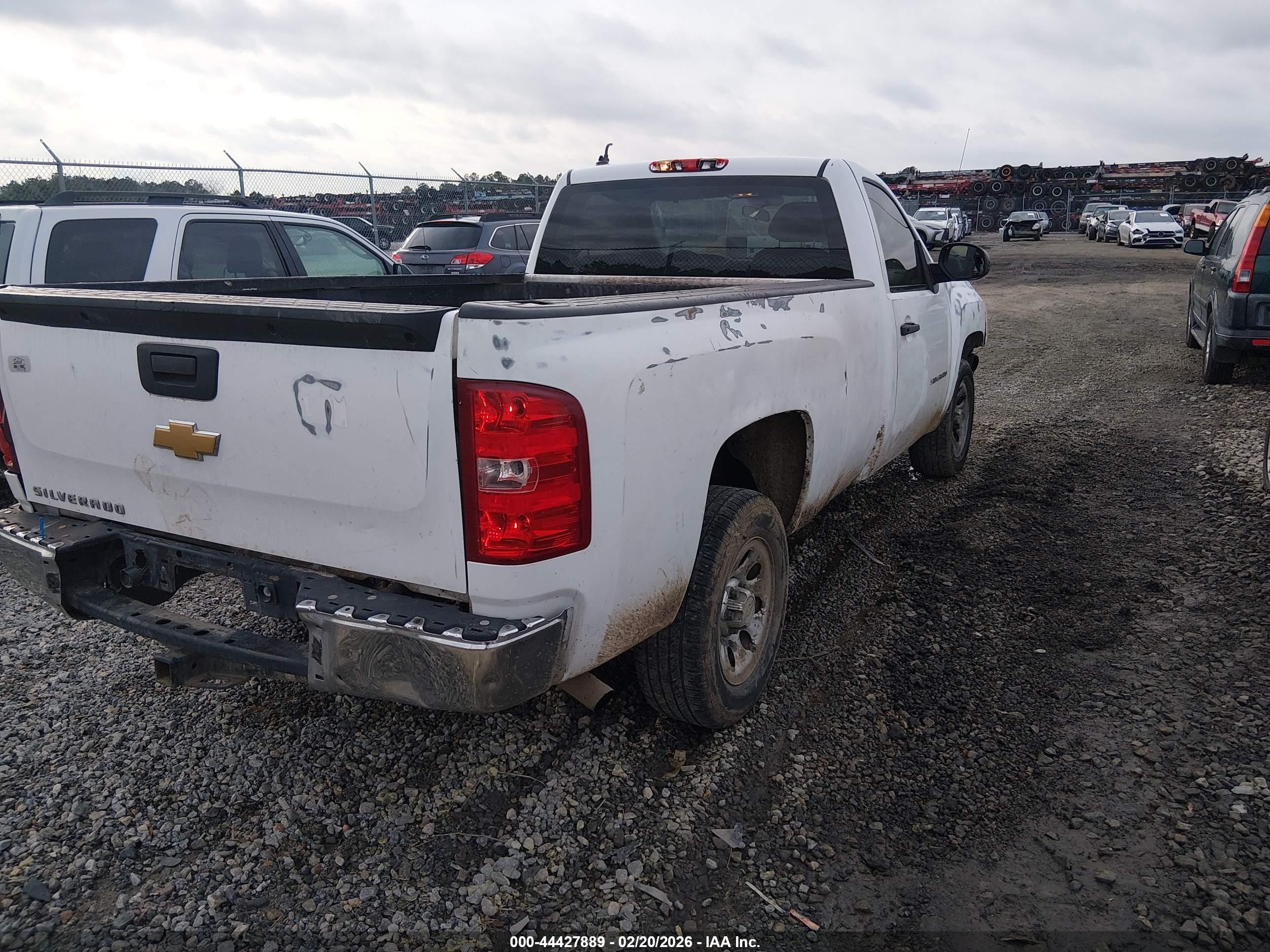 2013 Chevrolet Silverado 1500 Work Truck White vin: 1GCNCPEX9DZ185629