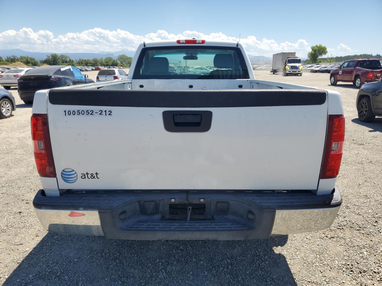 2012 Chevrolet Silverado C1500 White vin: 1GCNCPEXXCZ324598 Damage: Tailgate, Chipped, 4