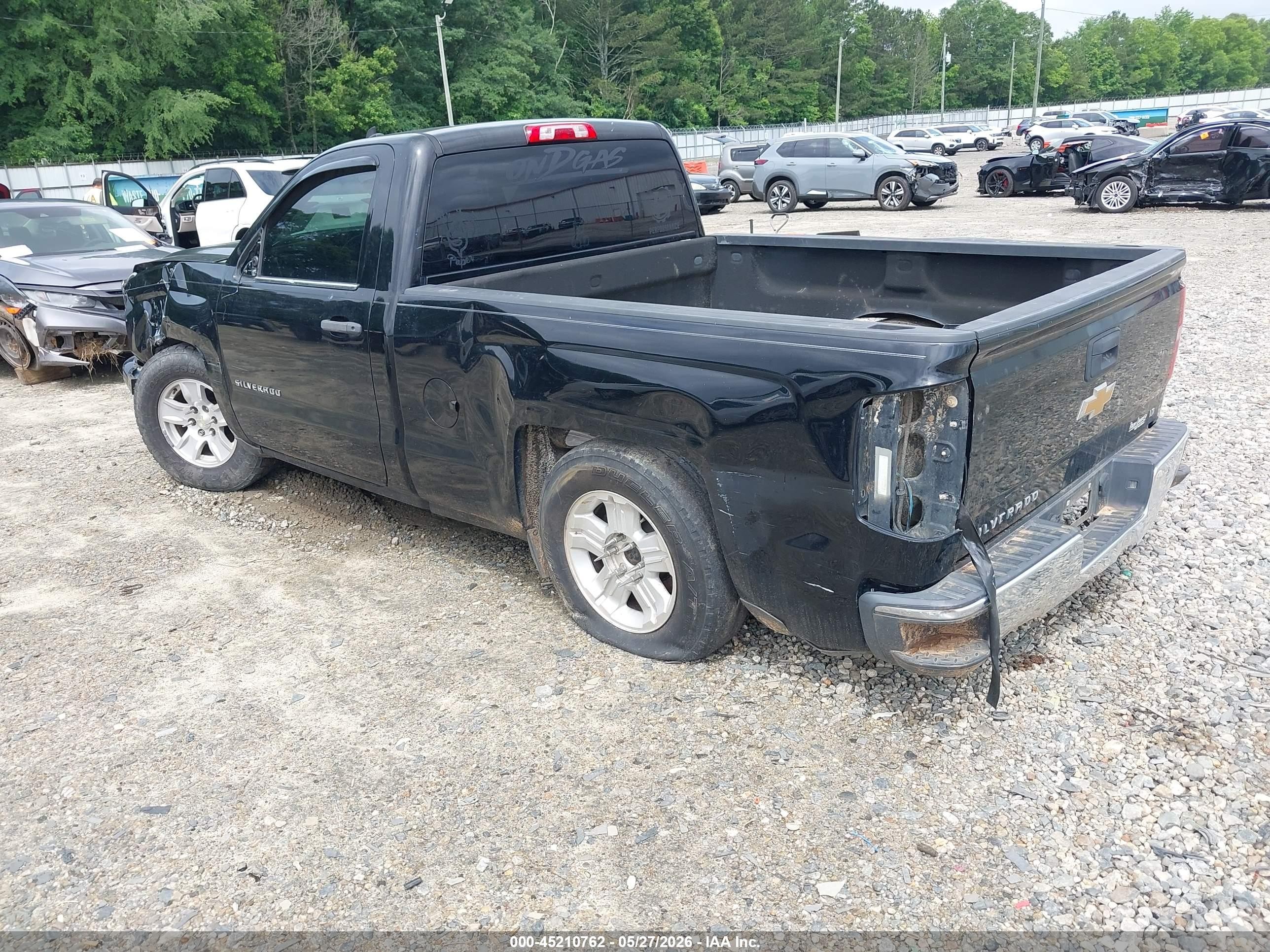 2014 Chevrolet Silverado 1500 1lt Black vin: 1GCNCREC3EZ298938