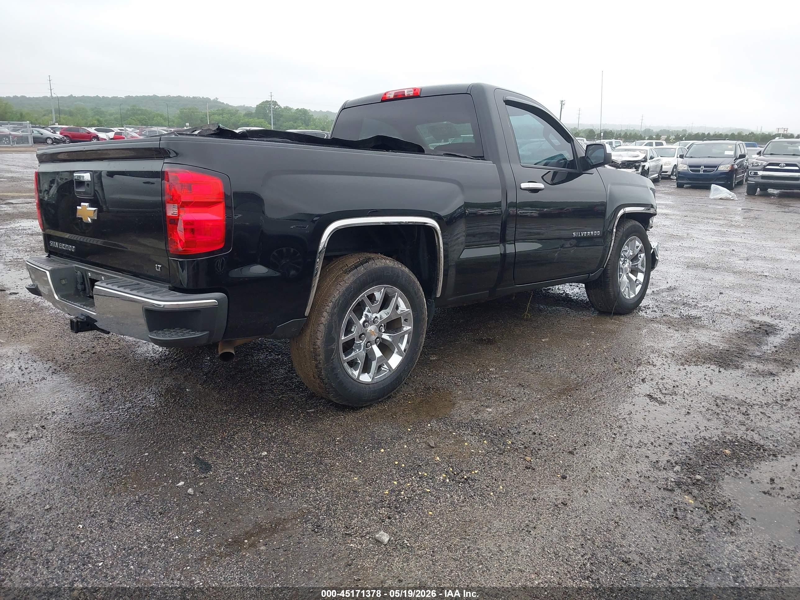 2014 Chevrolet Silverado 1500 1lt Black vin: 1GCNCREC7EZ309925