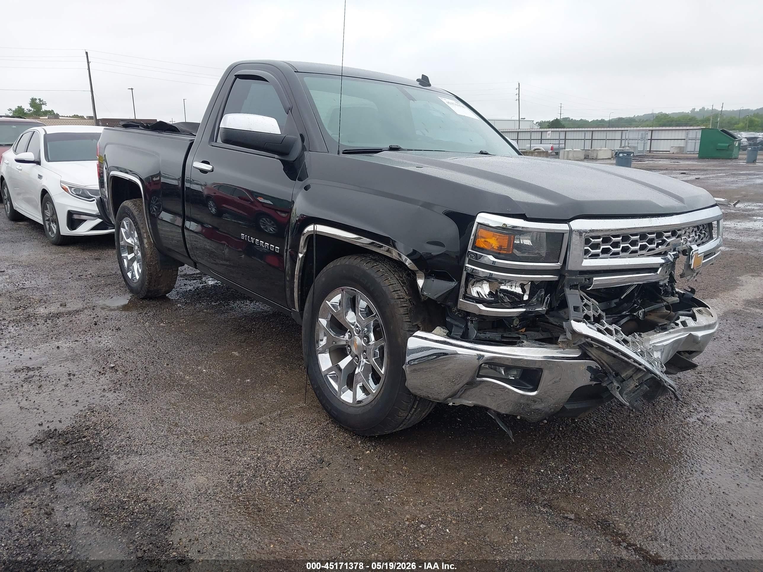 2014 Chevrolet Silverado 1500 1lt Black vin: 1GCNCREC7EZ309925