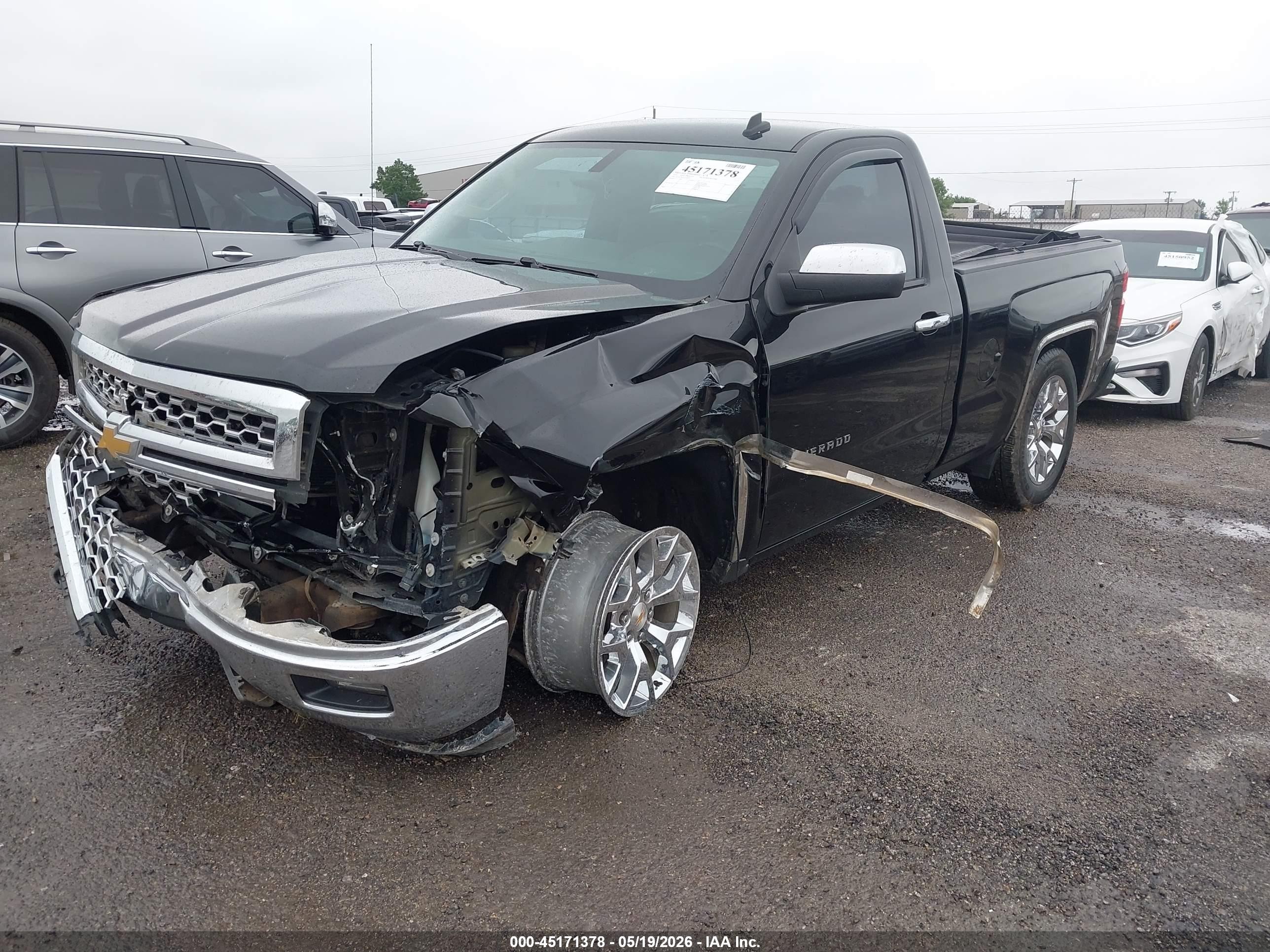 2014 Chevrolet Silverado 1500 1lt Black vin: 1GCNCREC7EZ309925