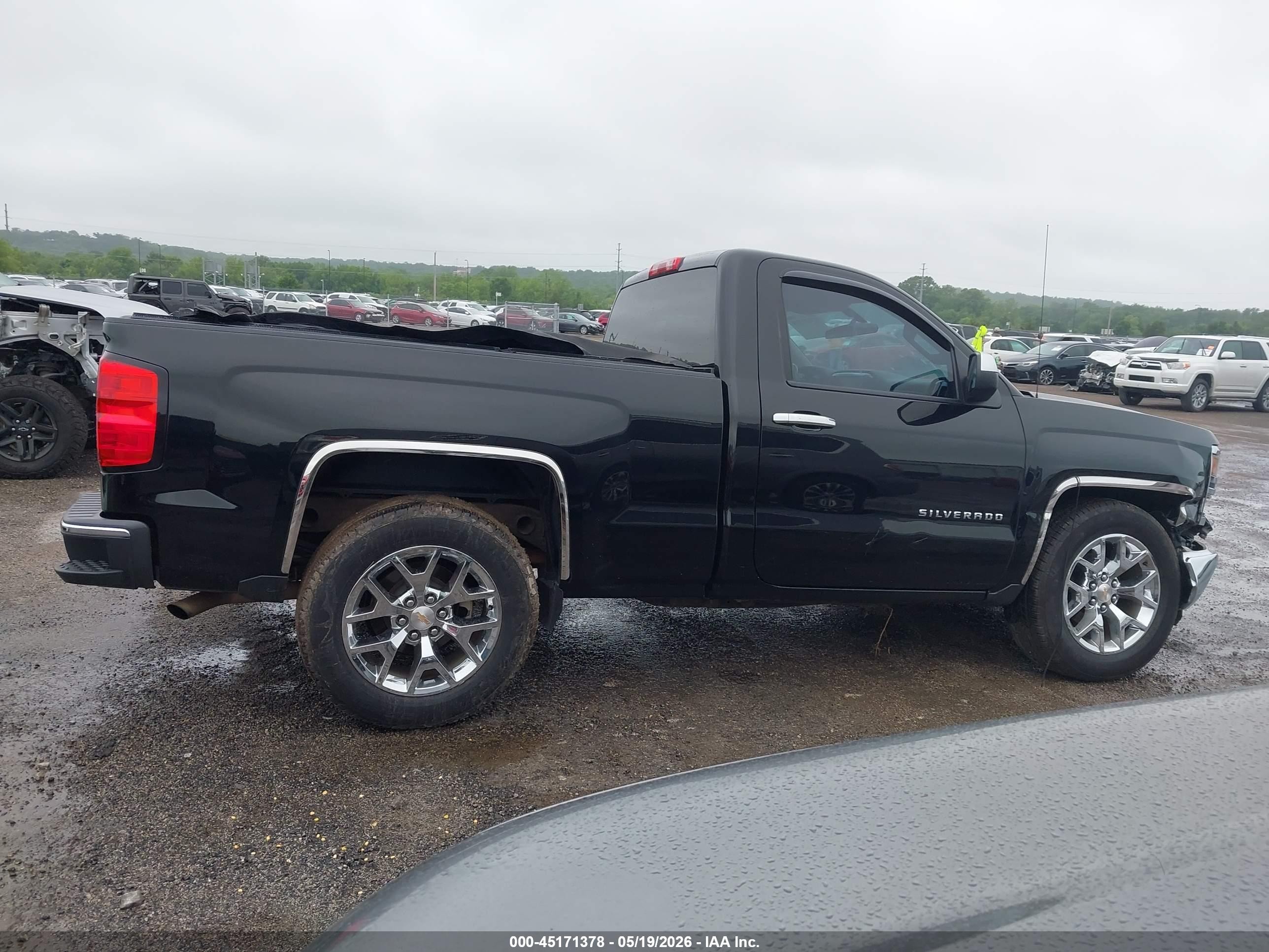2014 Chevrolet Silverado 1500 1lt Black vin: 1GCNCREC7EZ309925