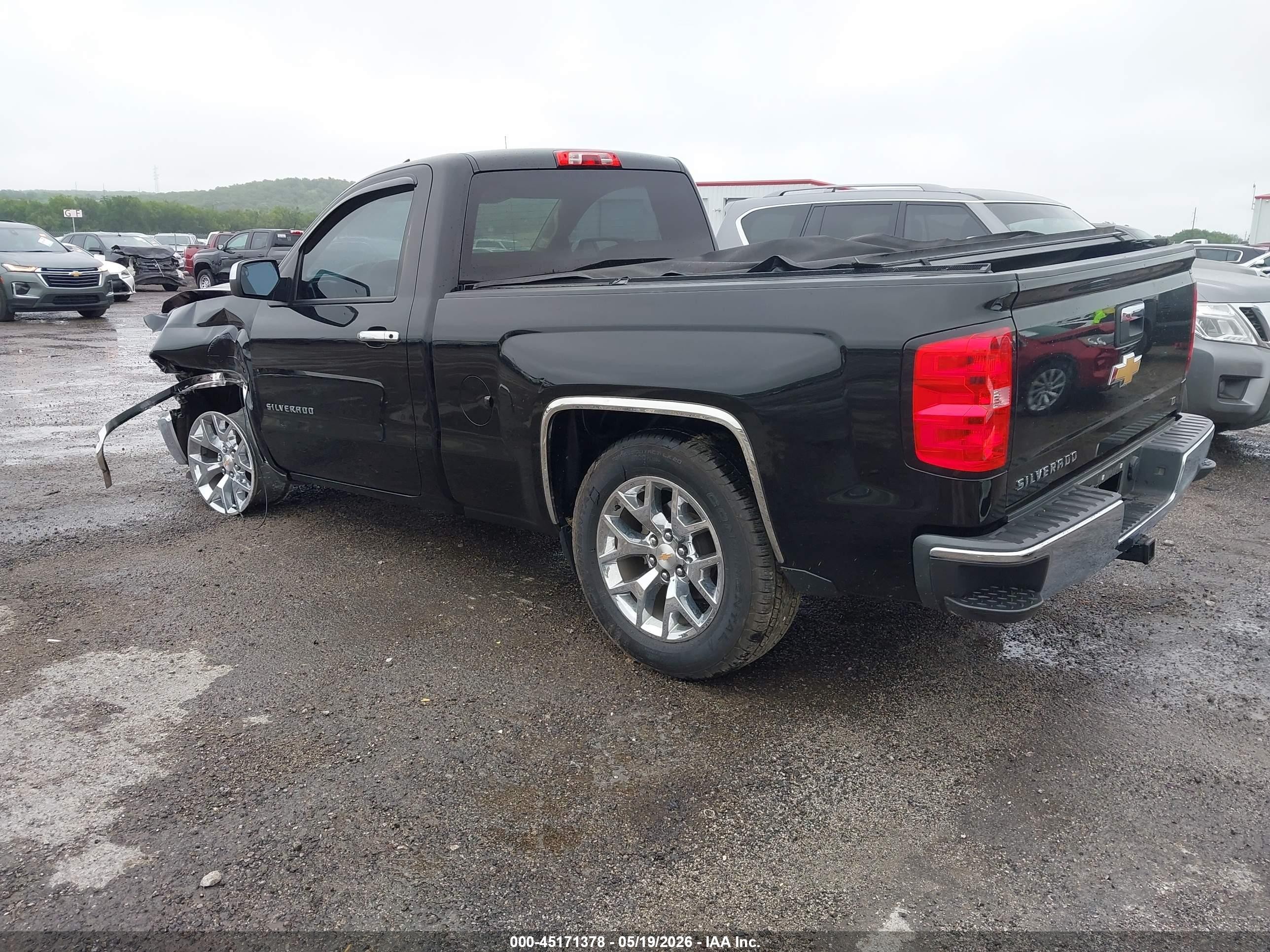 2014 Chevrolet Silverado 1500 1lt Black vin: 1GCNCREC7EZ309925