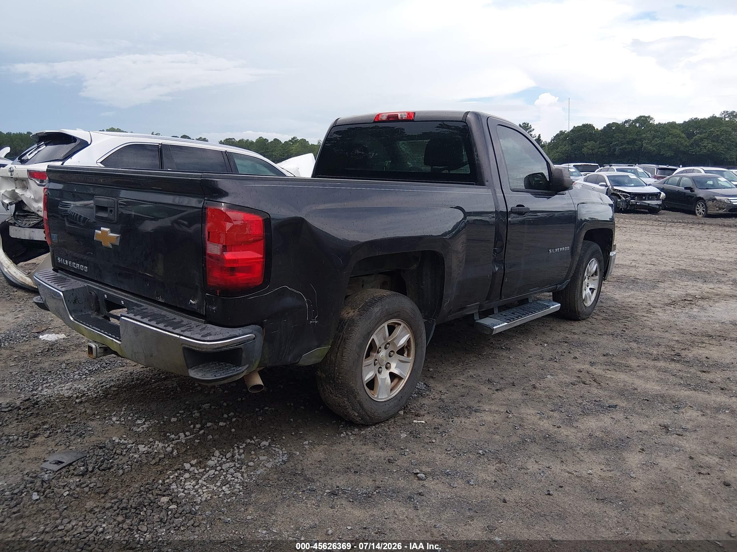 2014 Chevrolet Silverado 1500 Lt Черный vin: 1GCNCREH2EZ181282