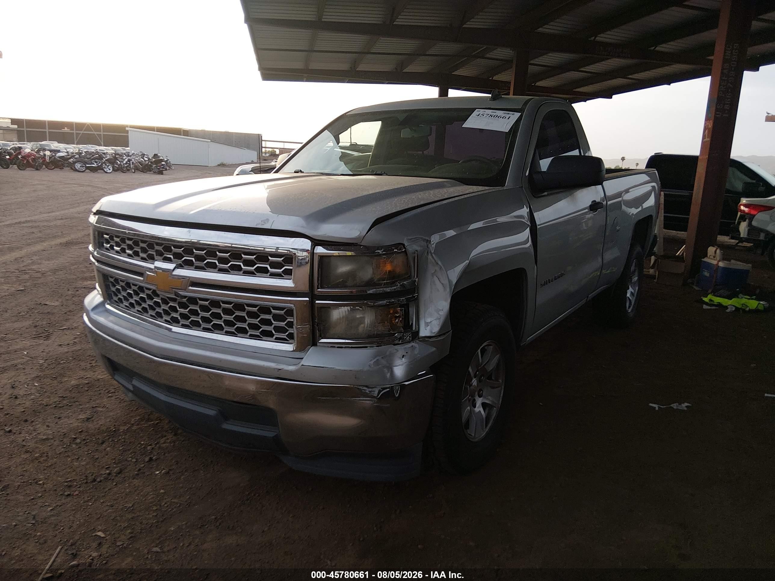 2014 Chevrolet Silverado 1500 Lt Silver vin: 1GCNCREH8EZ126173