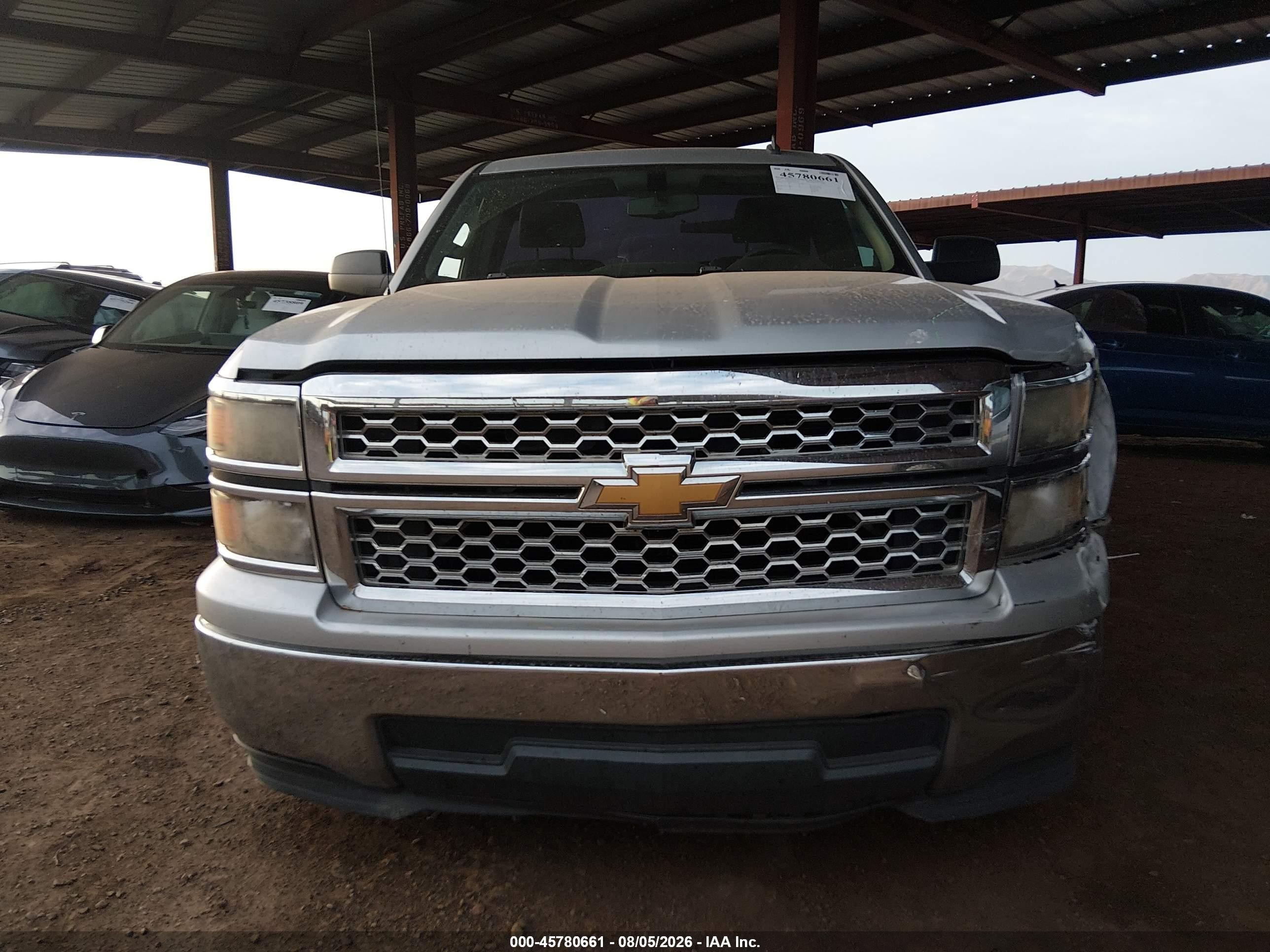 2014 Chevrolet Silverado 1500 Lt Silver vin: 1GCNCREH8EZ126173