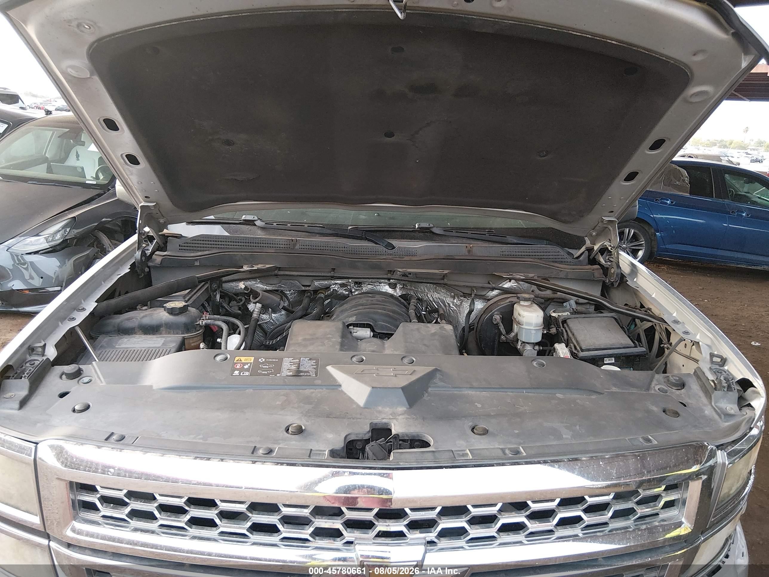 2014 Chevrolet Silverado 1500 Lt Silver vin: 1GCNCREH8EZ126173
