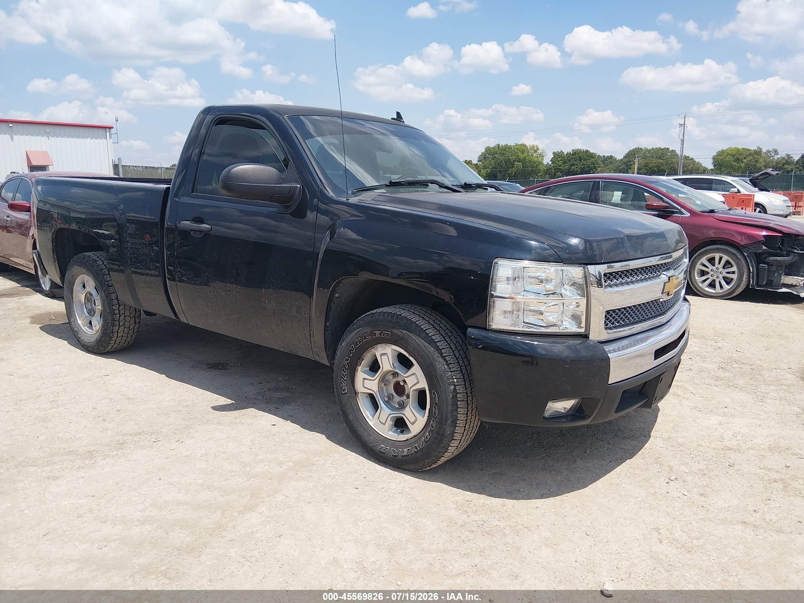 2011 Chevrolet Silverado 1500 Lt Black vin: 1GCNCSEA9BZ117469