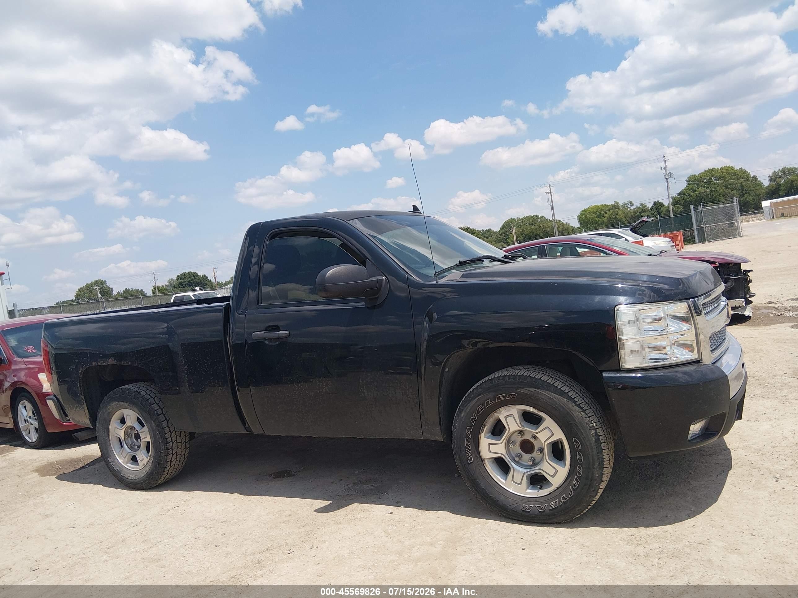 2011 Chevrolet Silverado 1500 Lt Black vin: 1GCNCSEA9BZ117469