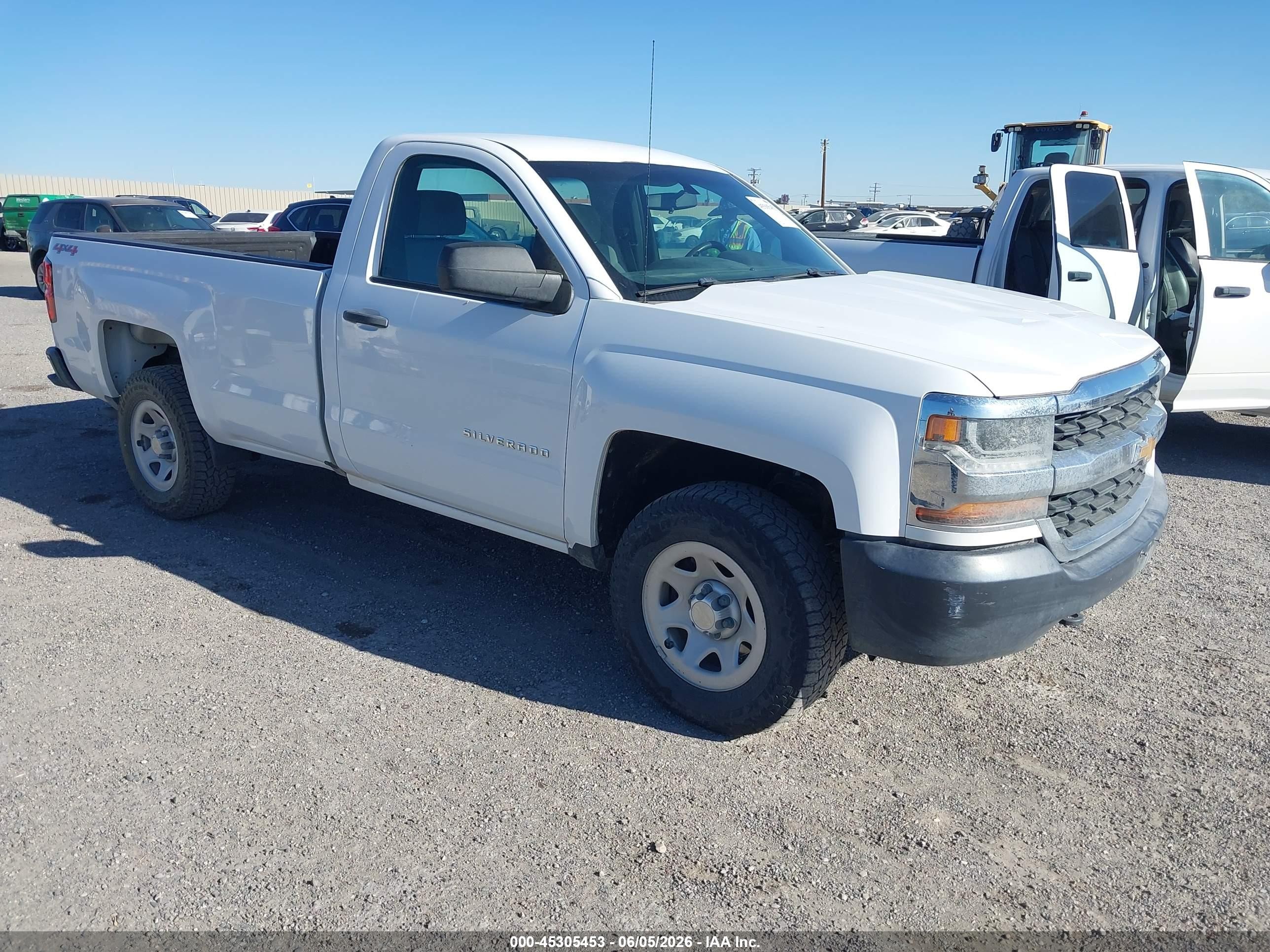 2016 Chevrolet Silverado 1500 Wt White vin: 1GCNKNEH0GZ333767