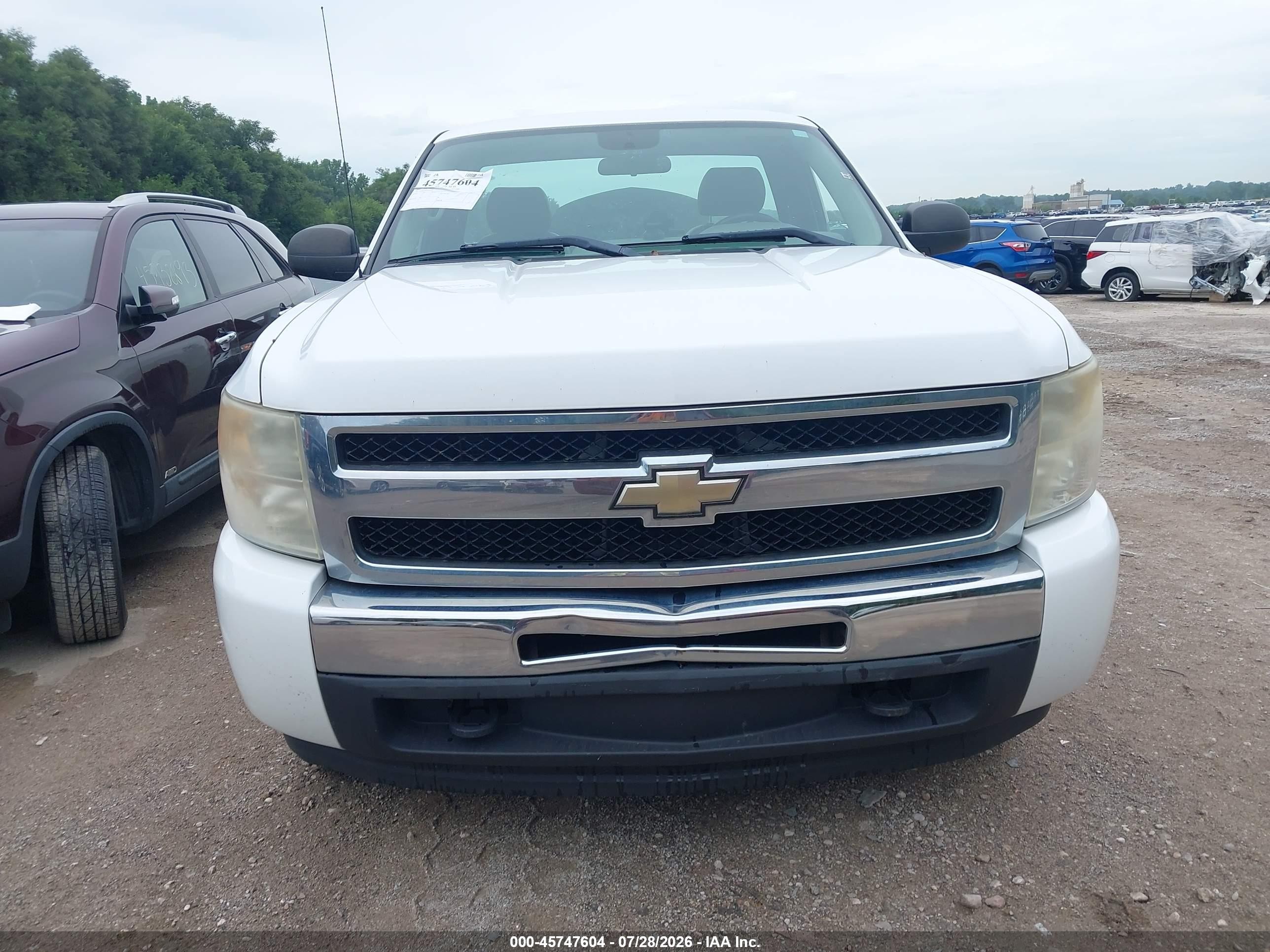 2011 Chevrolet Silverado 1500 Work Truck White vin: 1GCNKPE07BZ333733